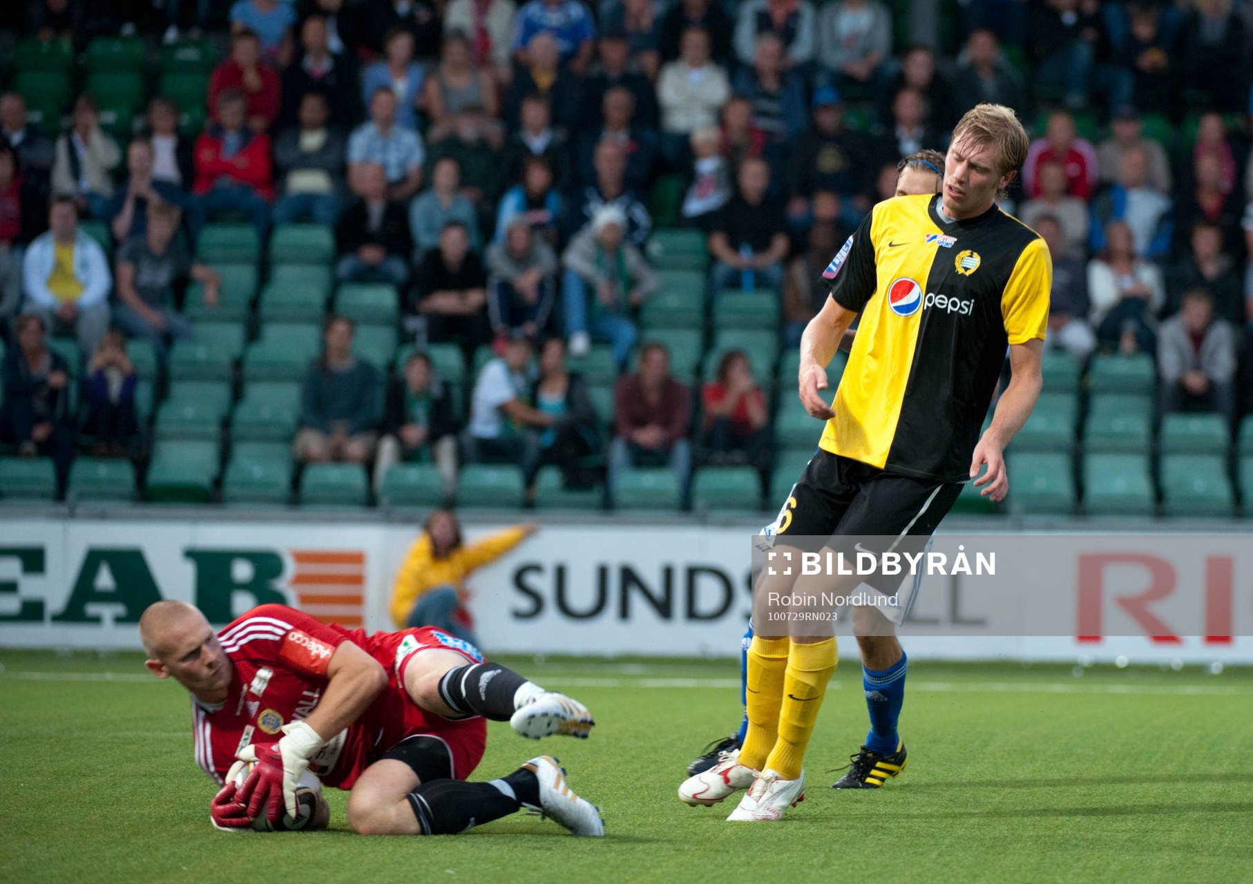 Tommy Naurin, Målvakt Sundsvall och Tobias Holmqvist,