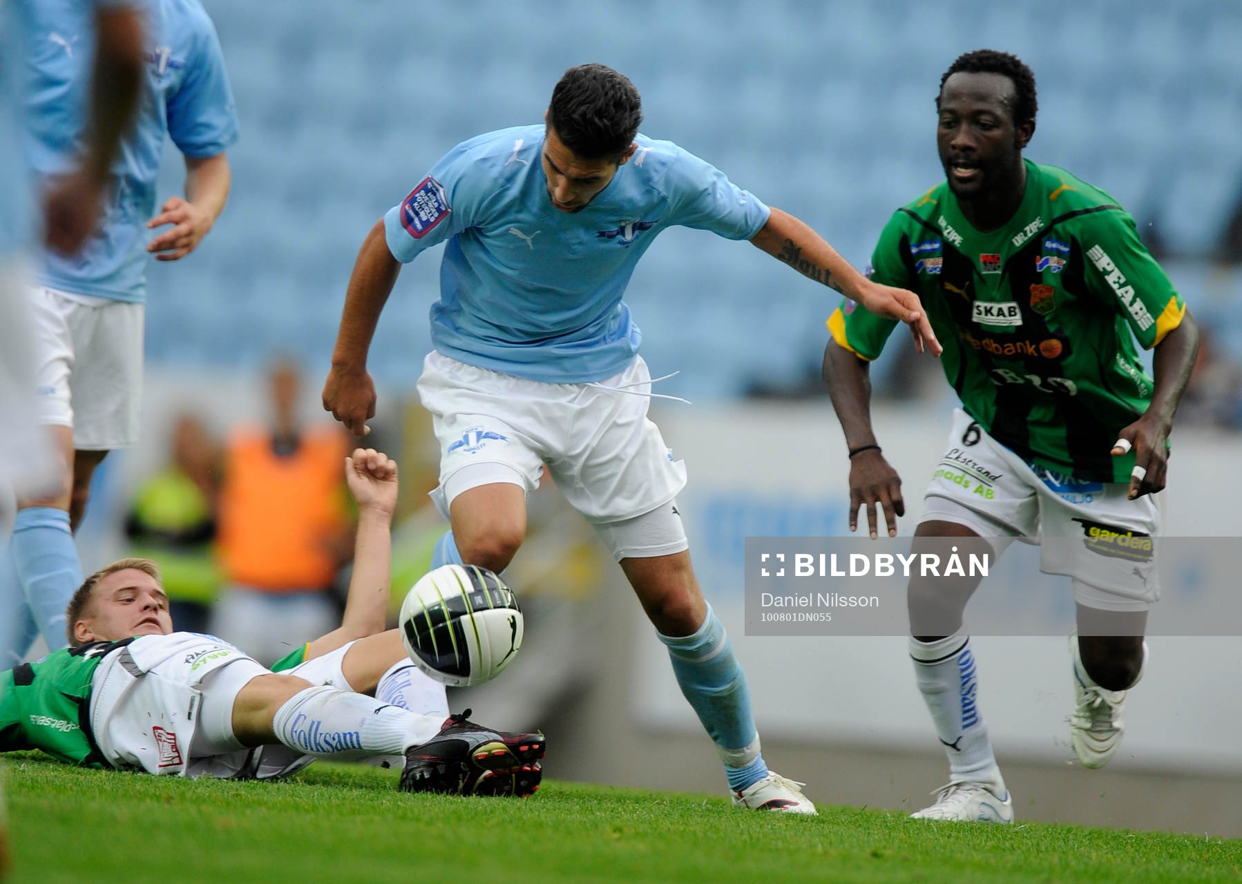 Jimmy Durmaz, Malmö, Jonas Lindberg och Reuben Ayarna, Gais
