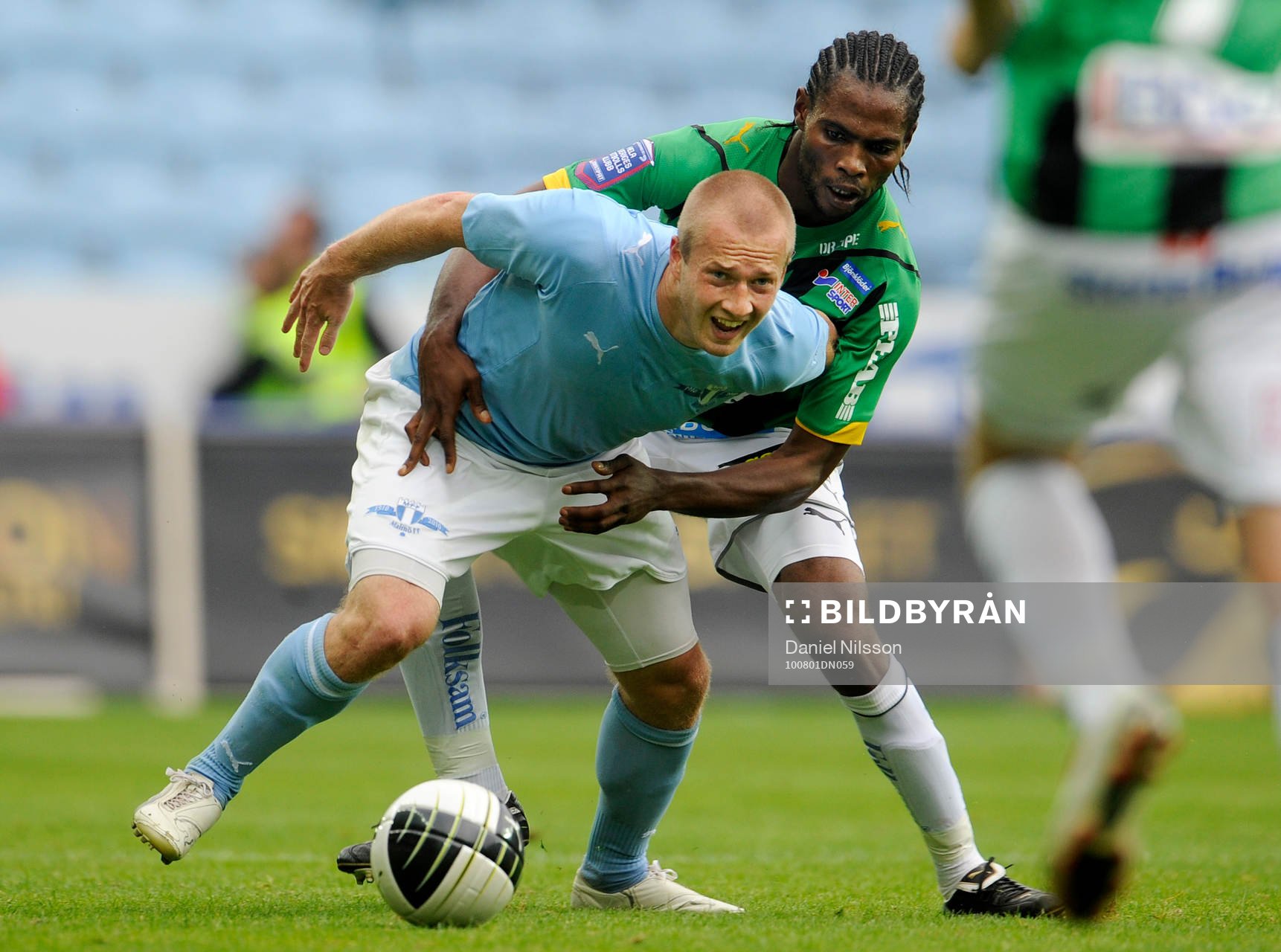 Daniel Larsson, Malmö och Richard Ntomba Ekunde, Gais