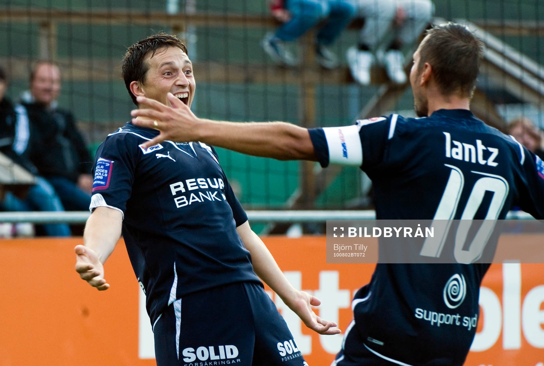 Ardian Gashi och Marcus Lantz, glädje, jubel