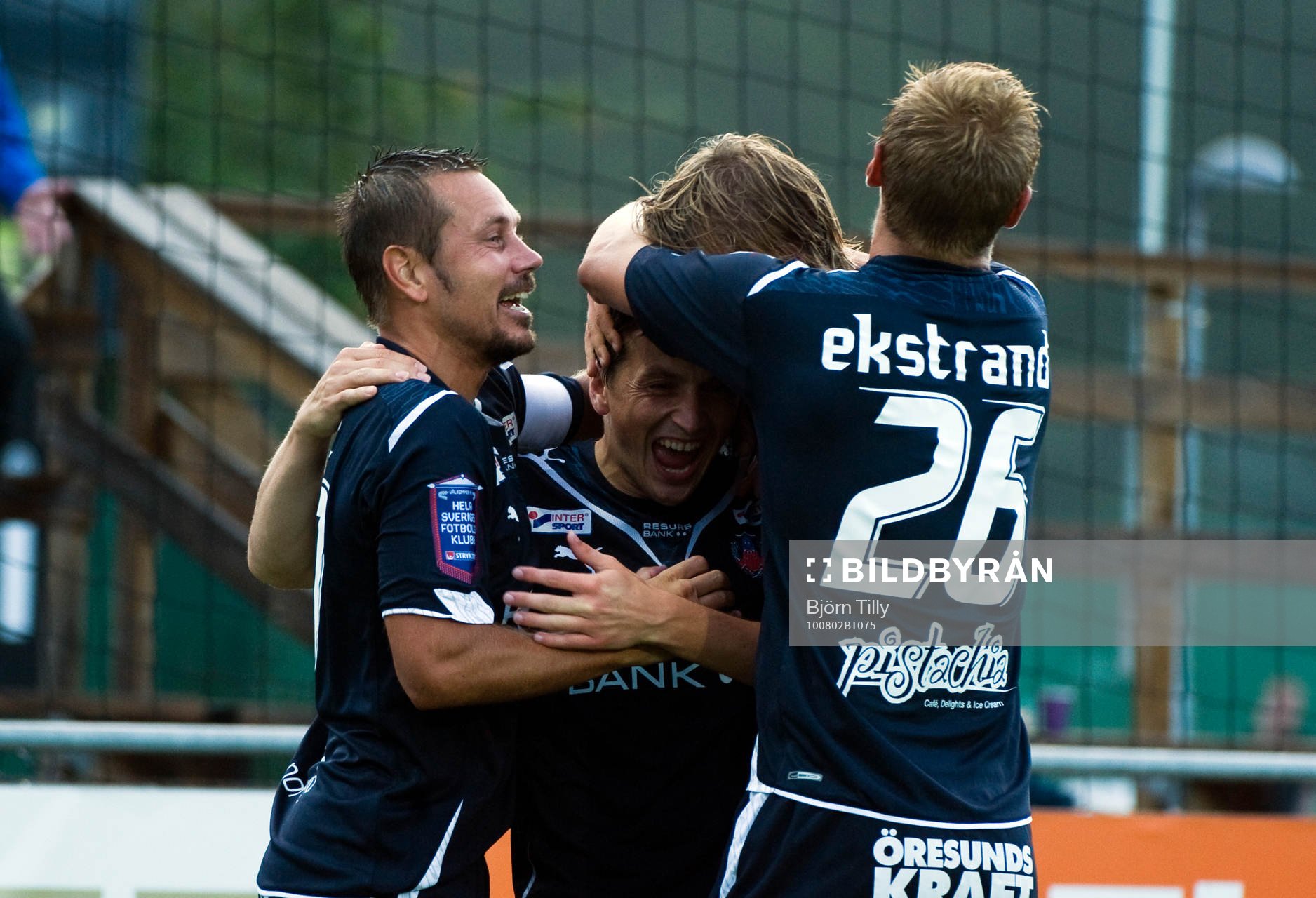 Marcus Lantz och Ardian Gashi, glädje, jubel