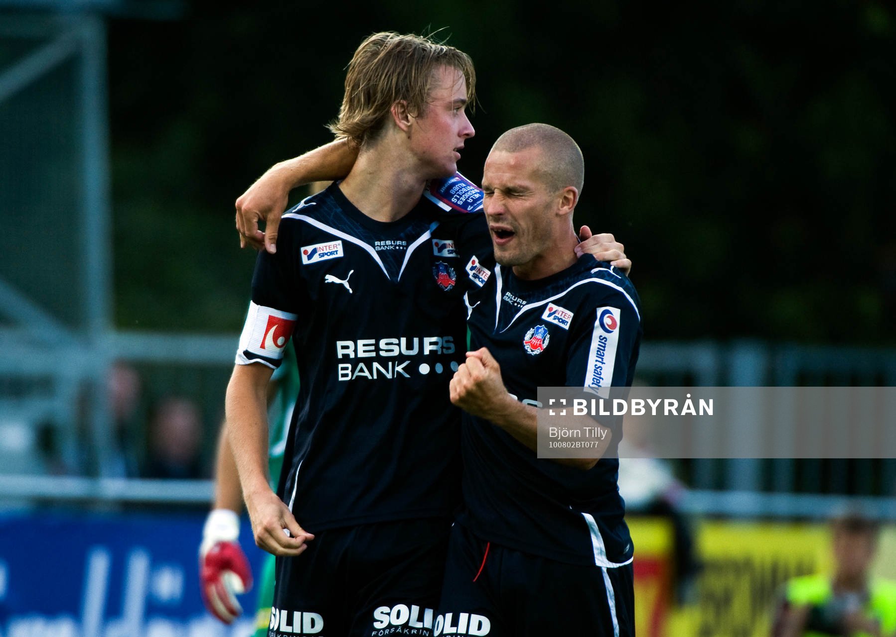 Christoffer Andersson, och Rasmus Jönsson, glädje, jubel