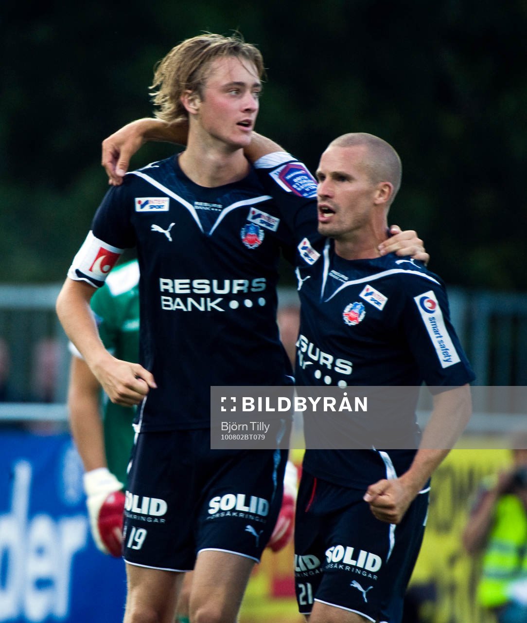 Christoffer Andersson, och Rasmus Jönsson, glädje, jubel