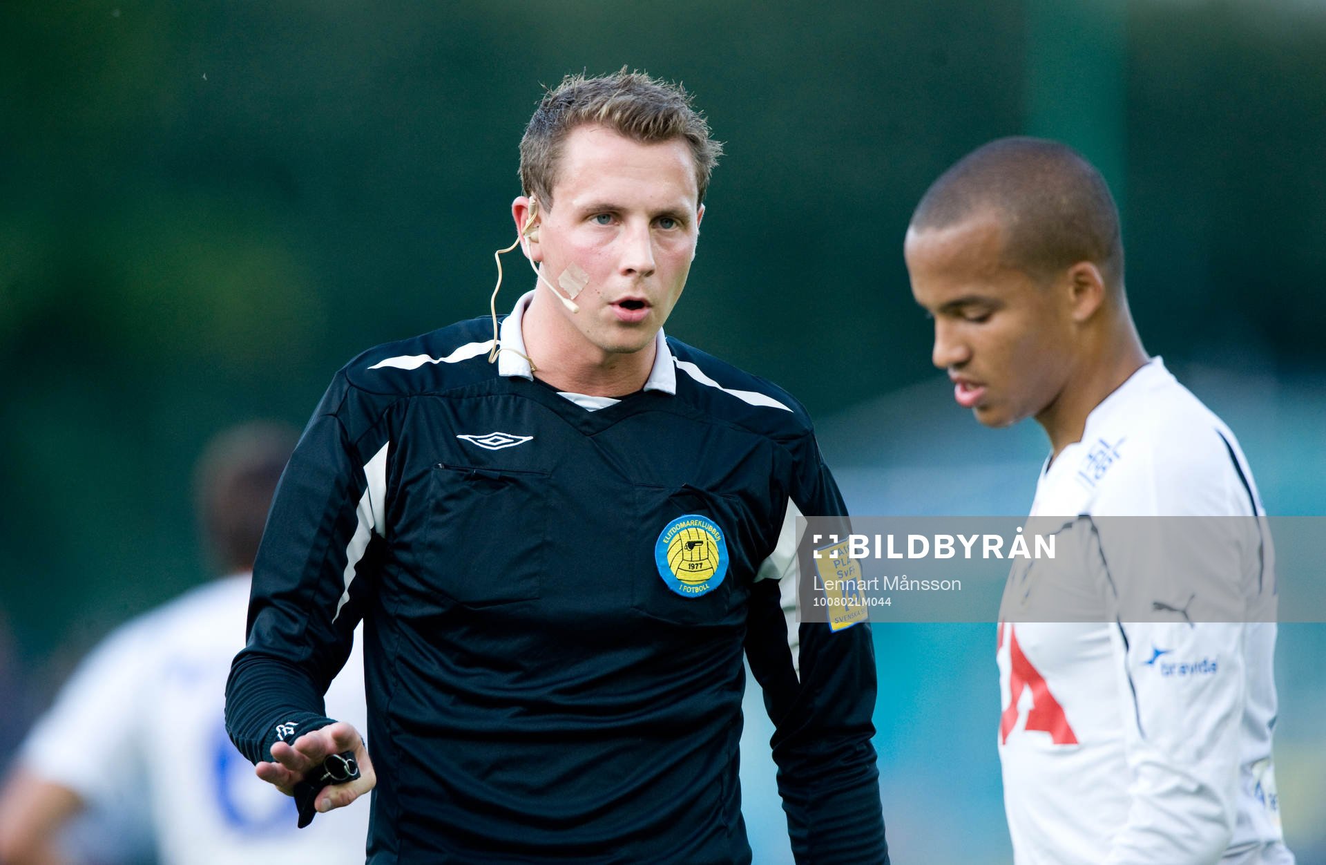 Andreas Ekberg, domare och Martin Olsson, Halmstad