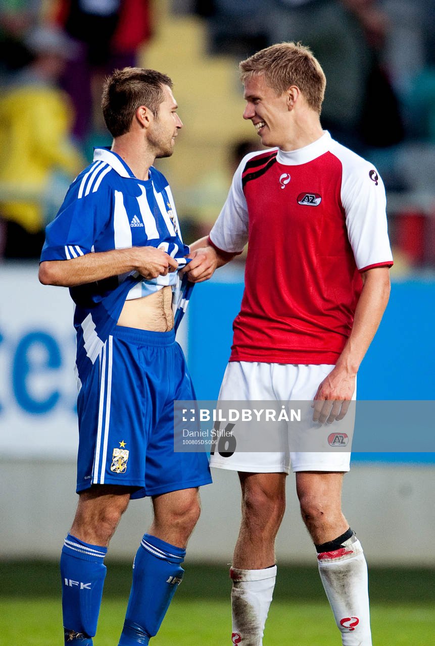 Pontus Wernbloom, AZ Alkmaar och Stefan Selakovic, IFK