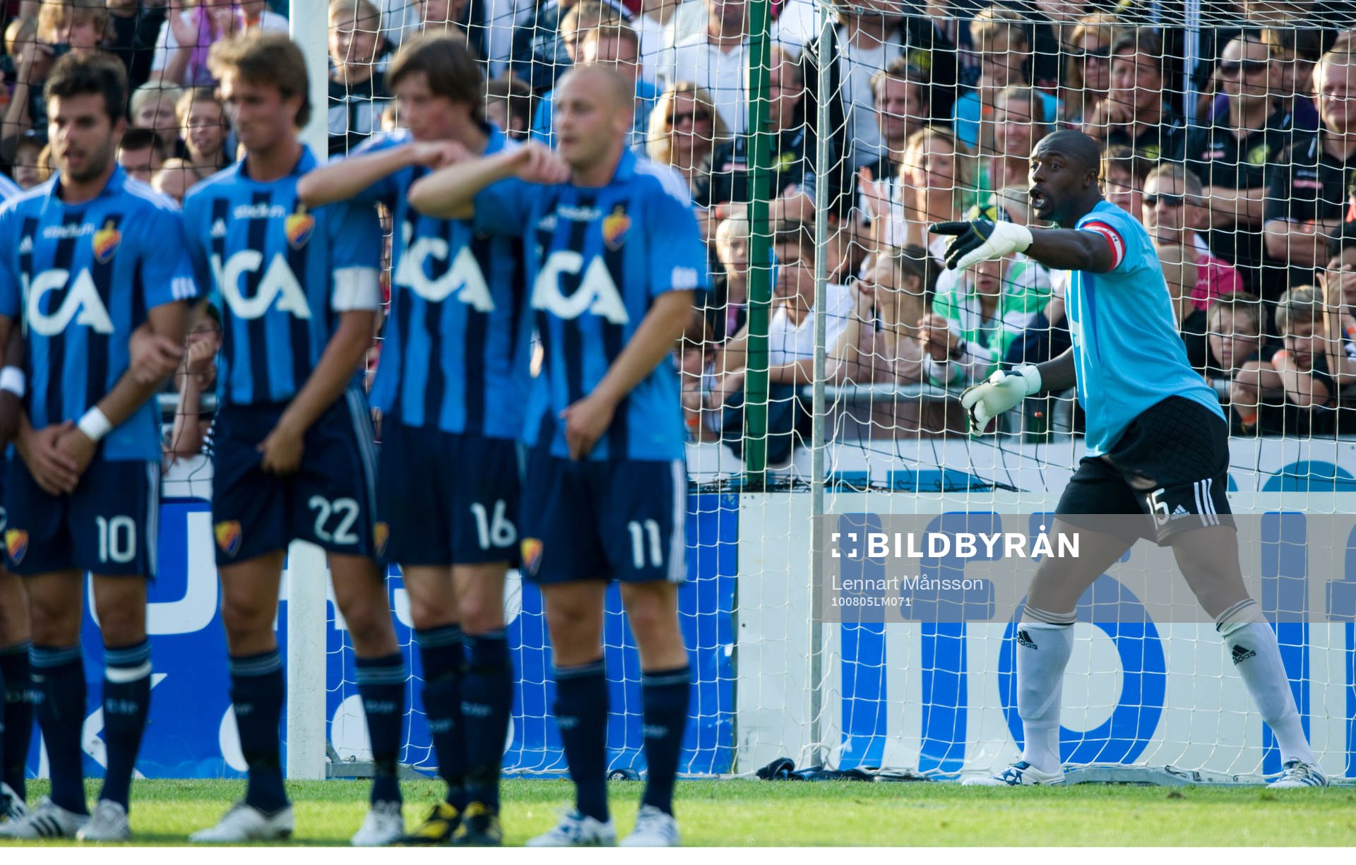 Frispark, frisparksmur, mur,  Pa Demba Touray, målvakt,