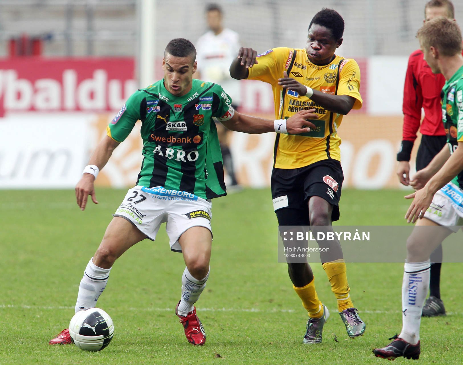  Mervan Celik, Gais och Patrick Osiako, Mjällby.
