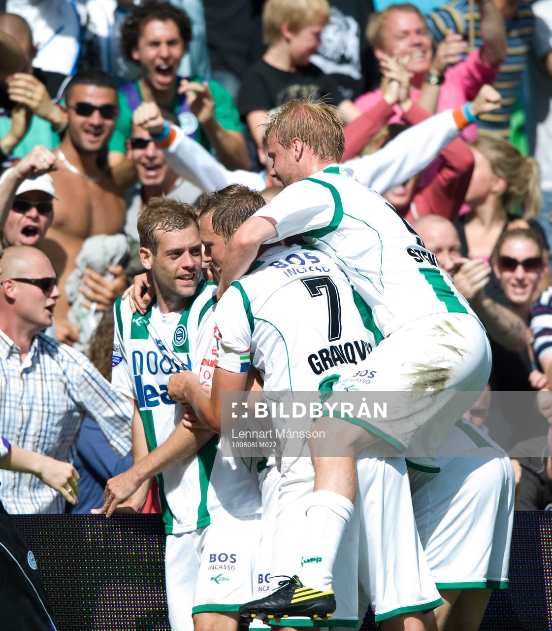 Fredrik Stenman rider på Andreas Granqvist, Groningen