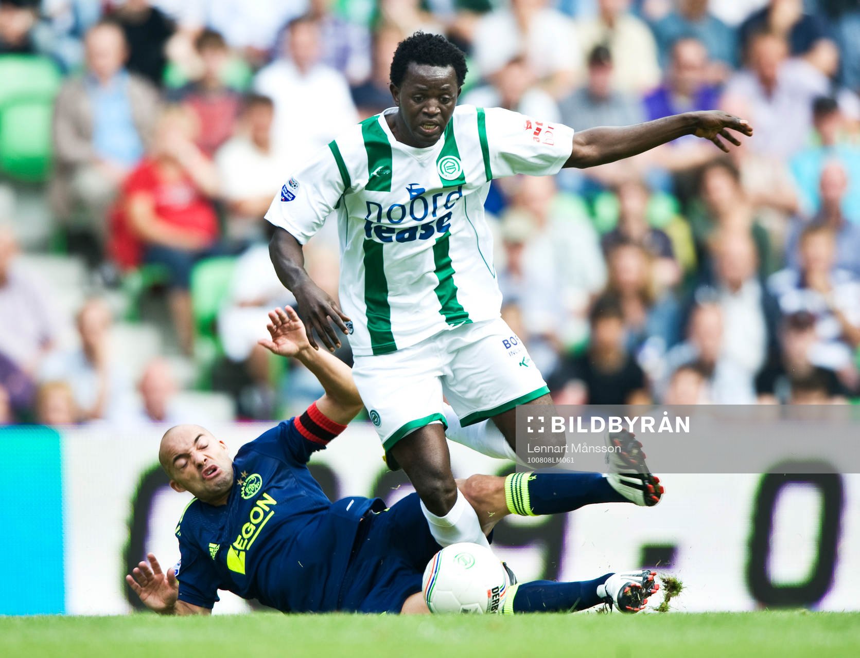 Demy de Zeeuw, Ajax och Oluwafemi Ajilore, Groningen.
