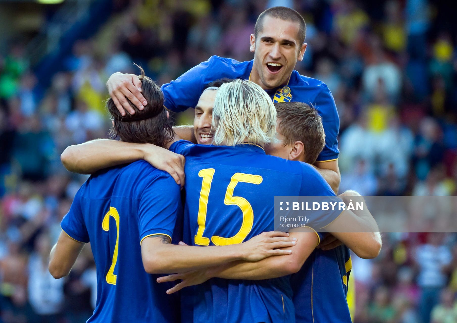 Zlatan Ibrahimovic och Emir Bajrami, Sverige  (Jubel)