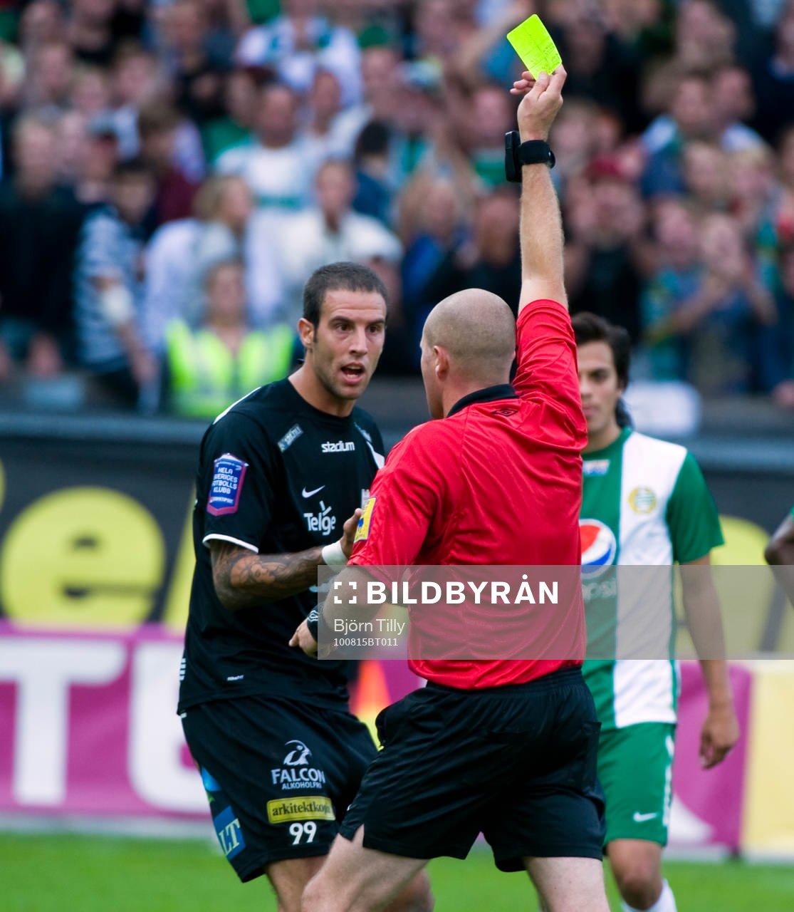 Andreas Haddad, Assyriska får gult kort (varning) av