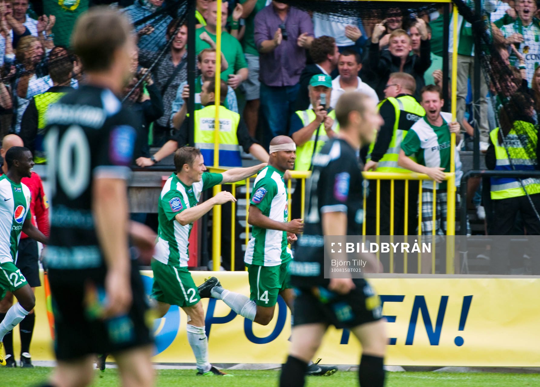 David Johansson och Christian Traoré, Hammarby  (Jubel)