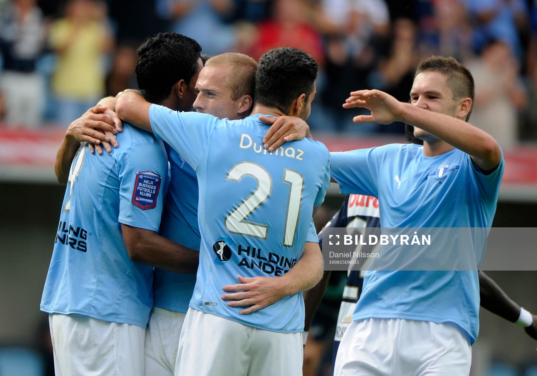 Daniel Larsson, Malmö har gjort 1-0. jubel !