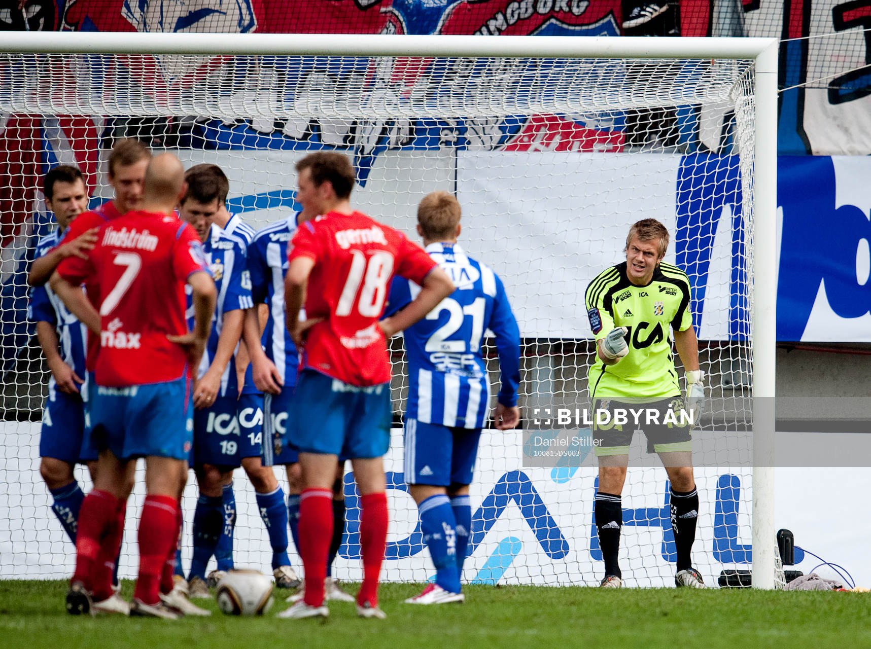 Erik Dahlin, målvakt IFK Göteborg, fick kliva in