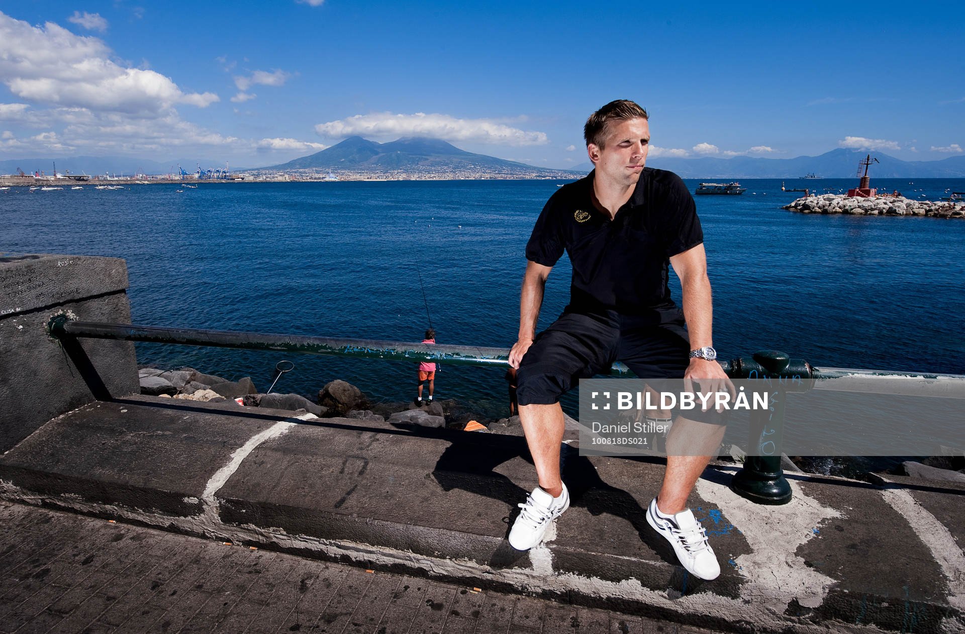 Anders Svensson, IF Elfsborg. Vulkanen Vesuvio i bakgrunden