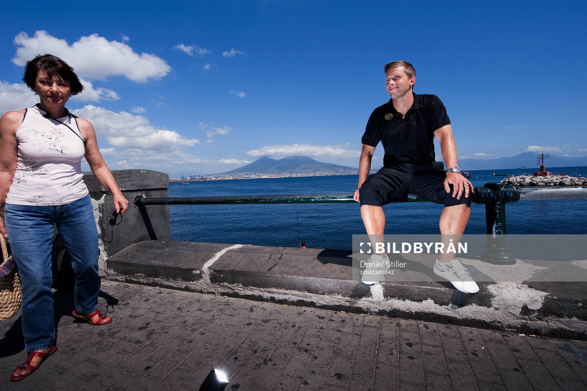 Anders Svensson, IF Elfsborg. Vulkanen Vesuvio i bakgrunden