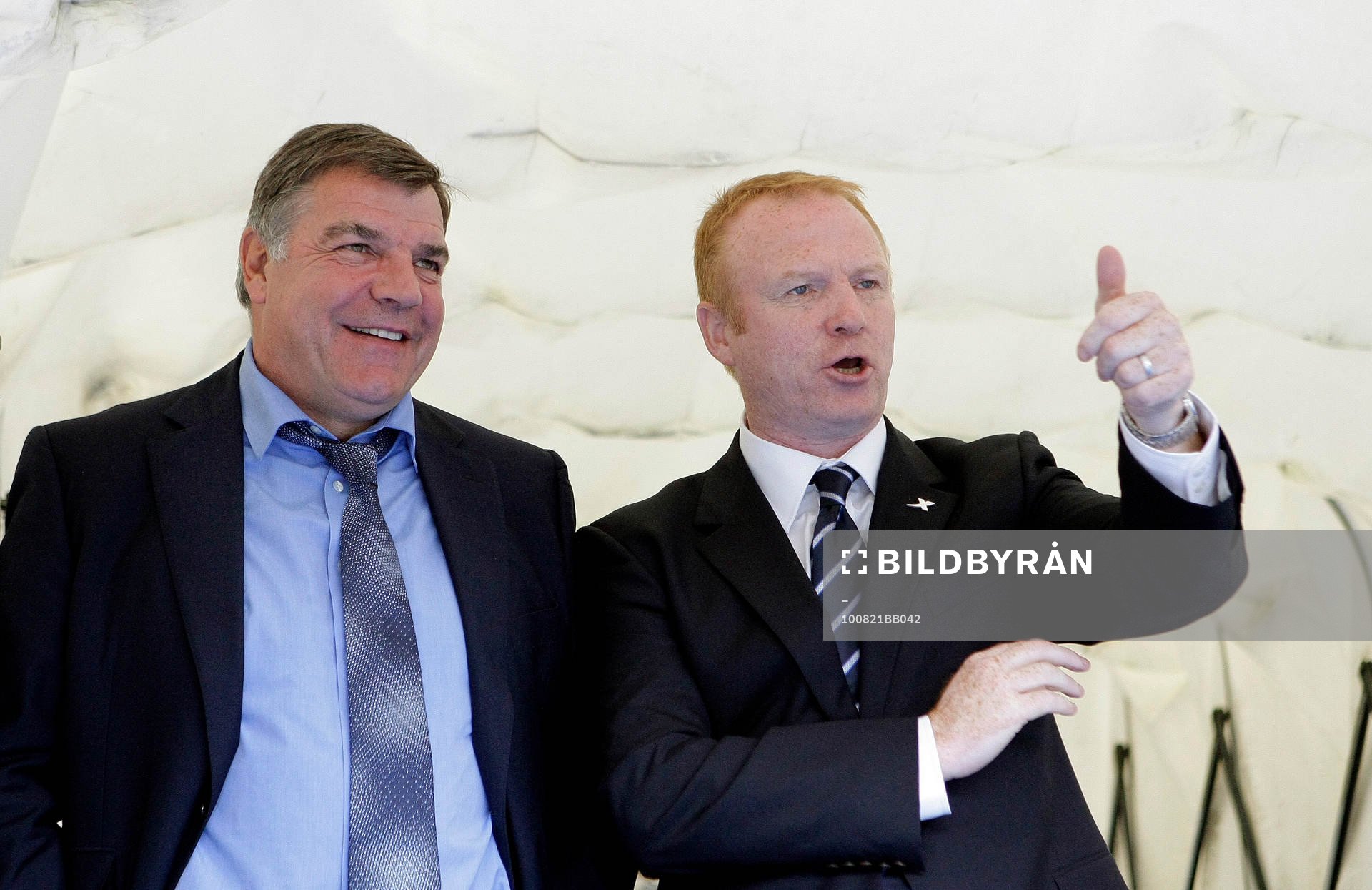 Sam Allardyce, tränare, Blackburn och Alex McLeish,