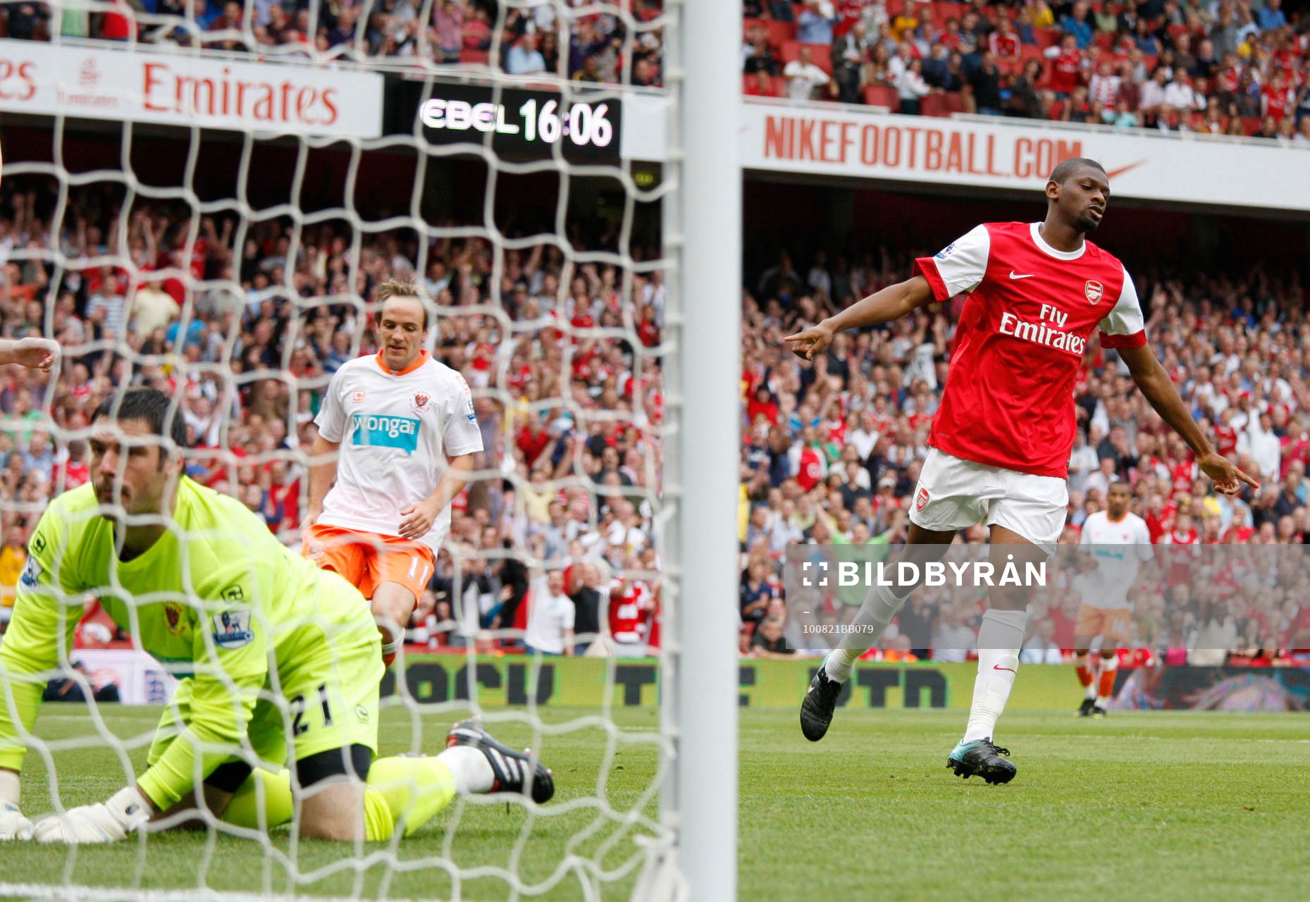 Abou Diaby, Arsenal, glädje, jubel