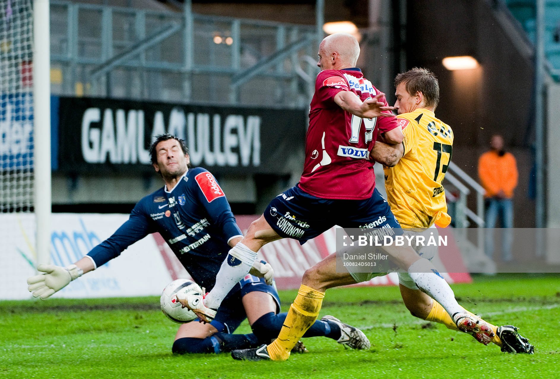  Markus Anderberg, Örgryte, Kristoffer Englén, Stojan Lukic, målvakt Falkenberg