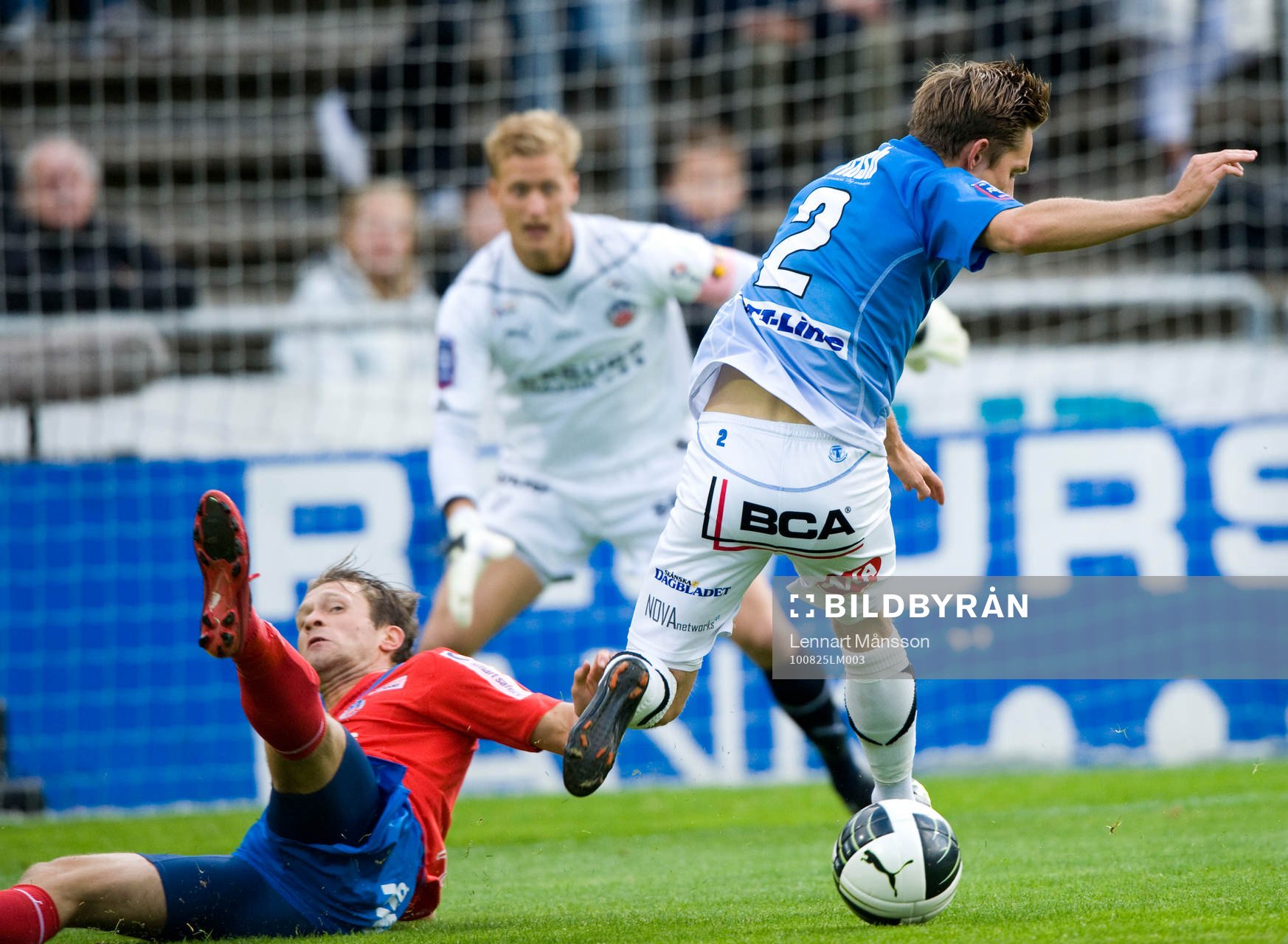 Andreas Wihlborg, Trelleborg, mot Hannu Patronen och Pär