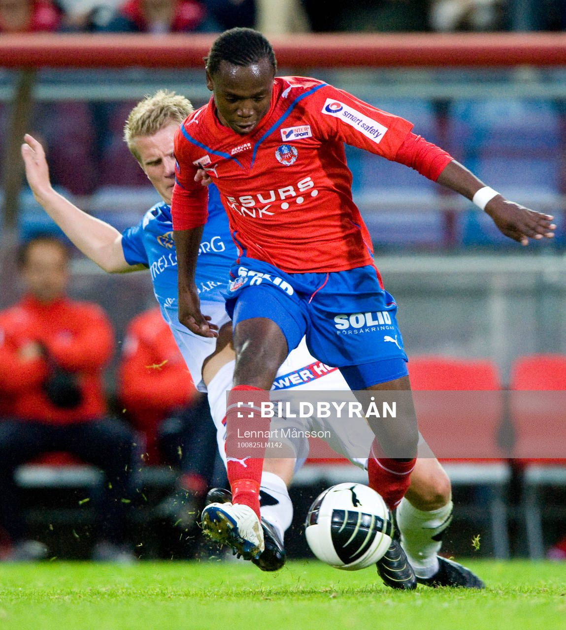 May Mahlangu, Helsingborg mot Joakim Nilsson, Trelleborg