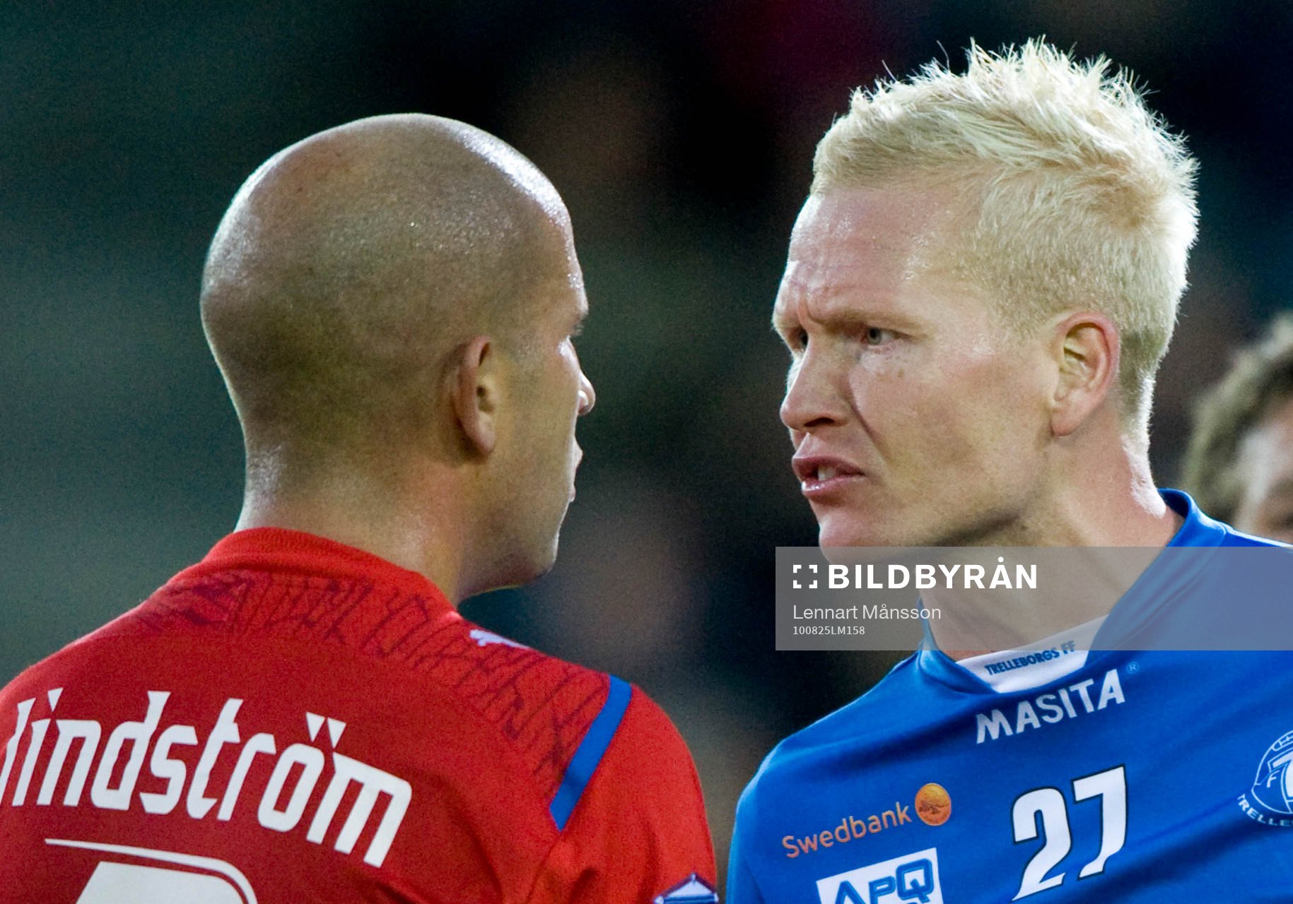 Irriterat mellan Mattias Lindström, Helsingborg och