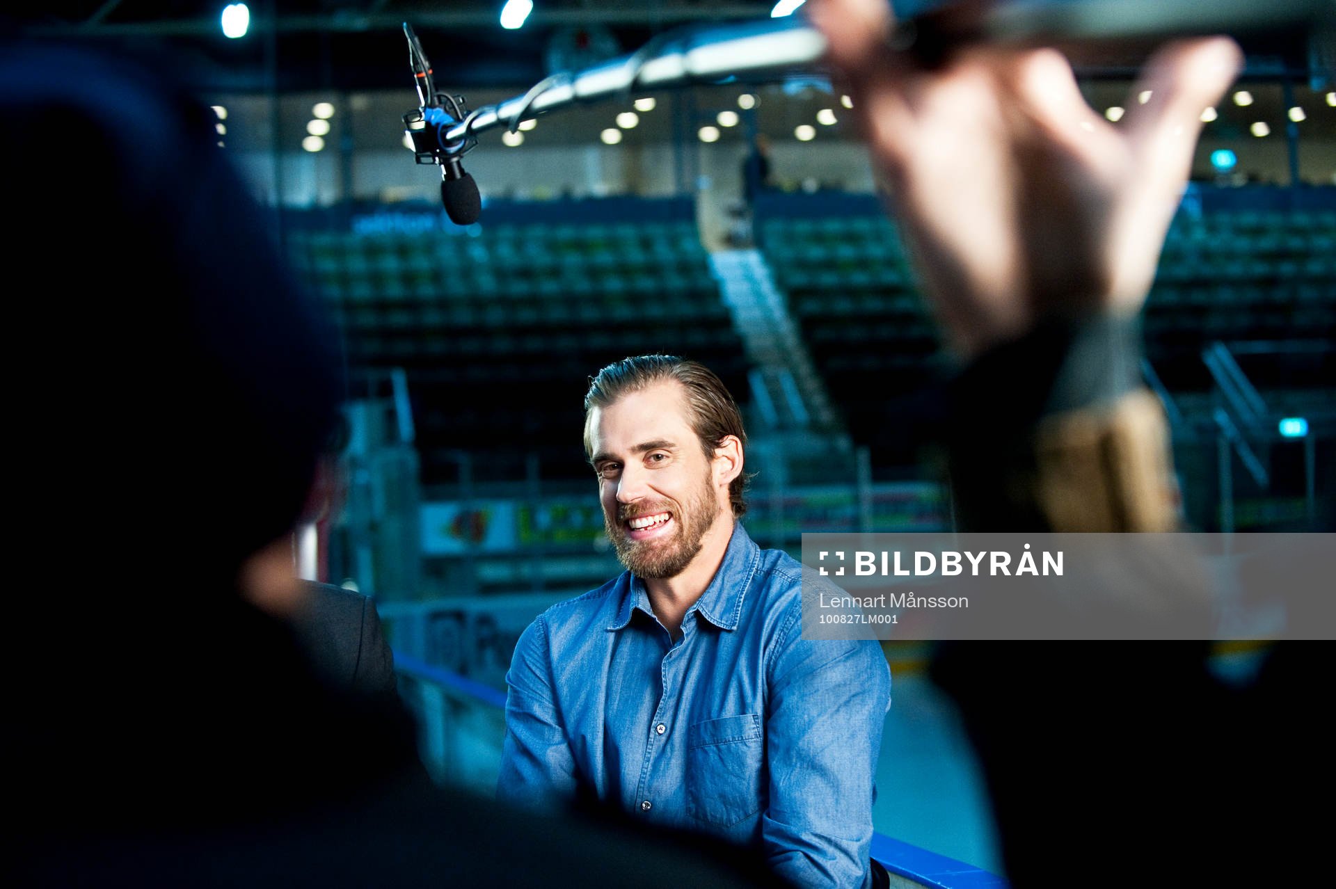 Ishockey, filminspelning Henrik Zetterberg