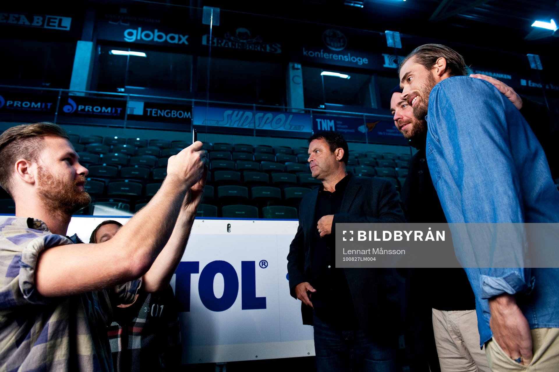 Ishockey, filminspelning Henrik Zetterberg