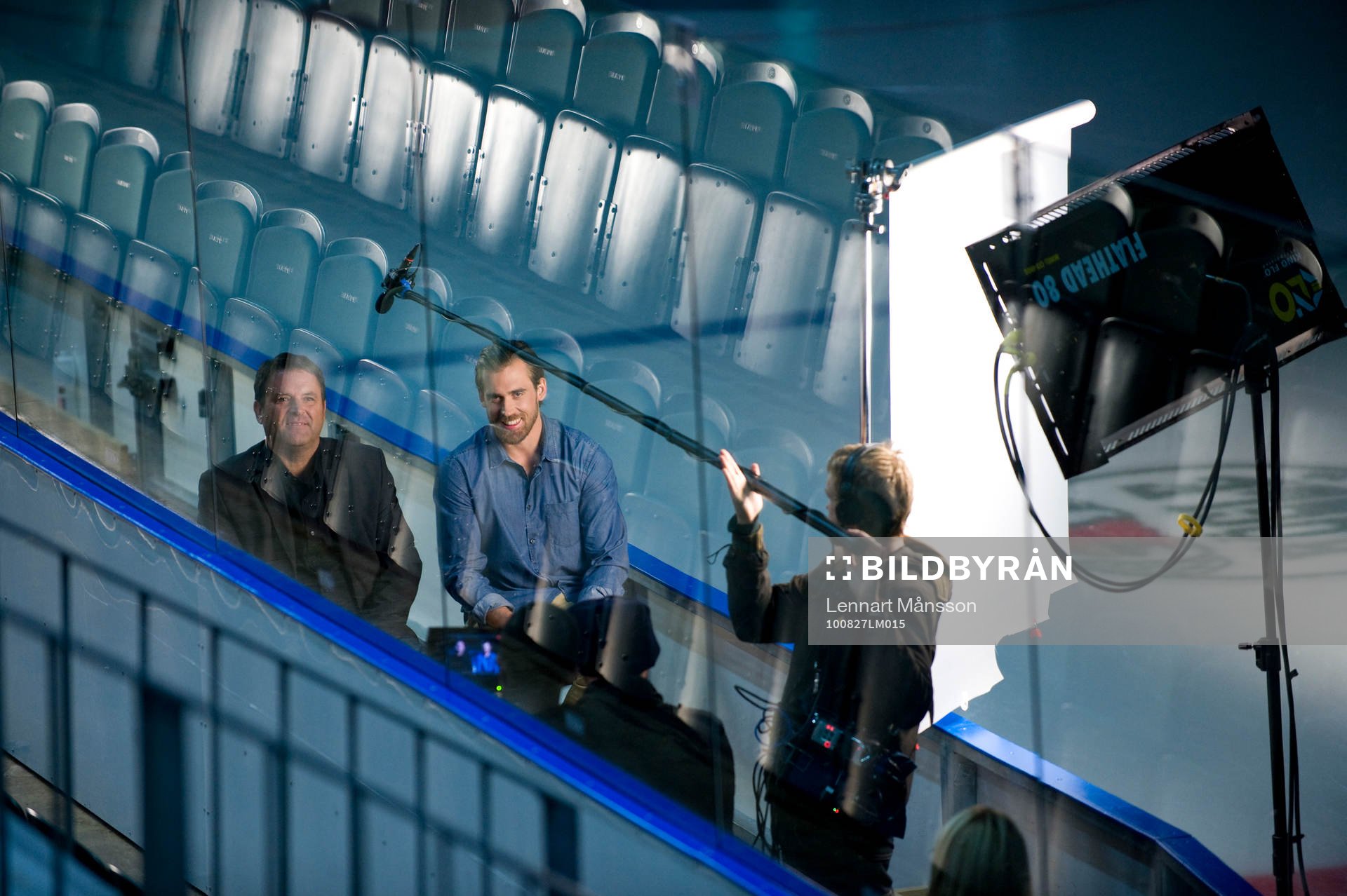 Ishockey, filminspelning Henrik Zetterberg
