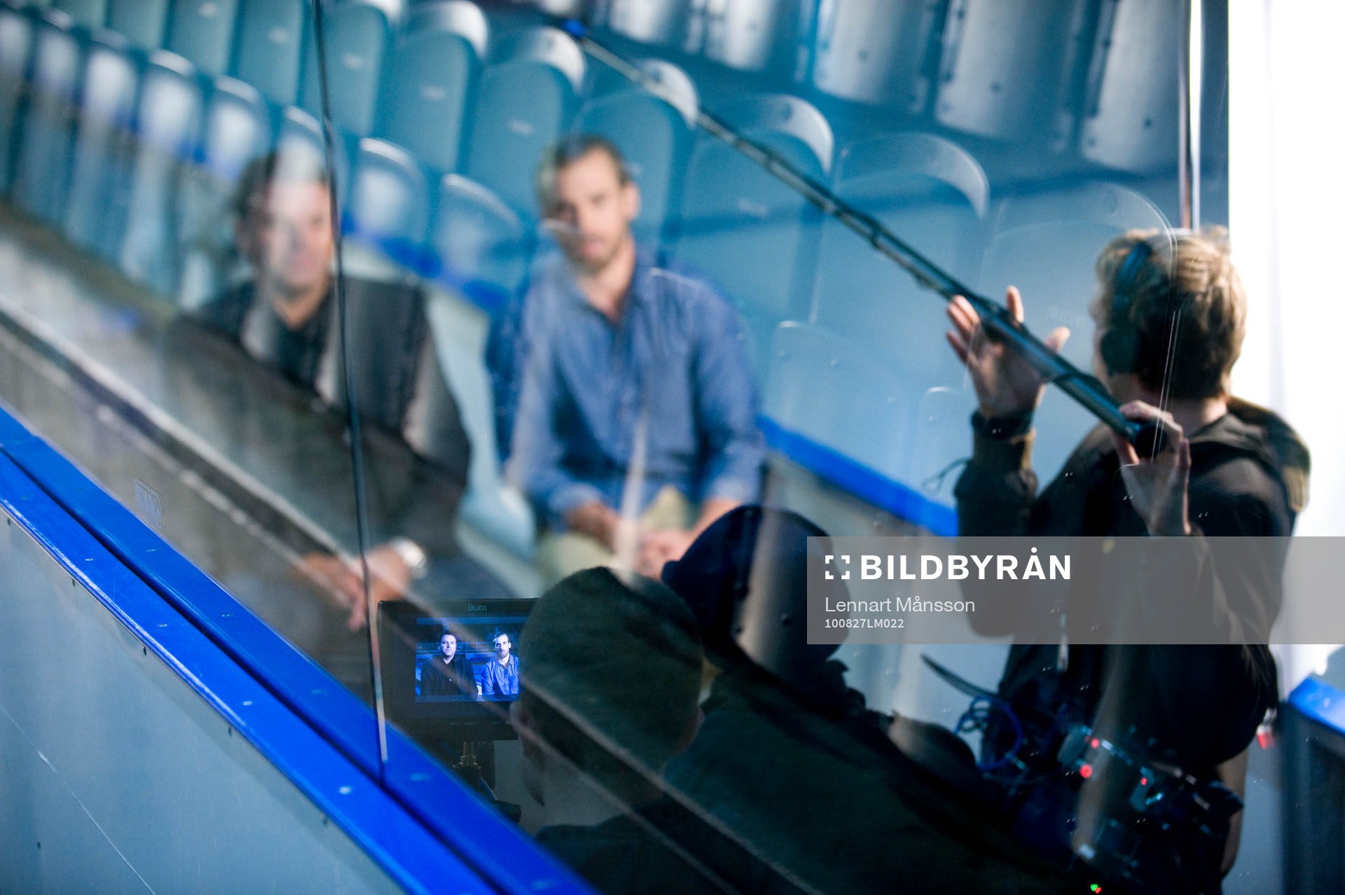 Ishockey, filminspelning Henrik Zetterberg