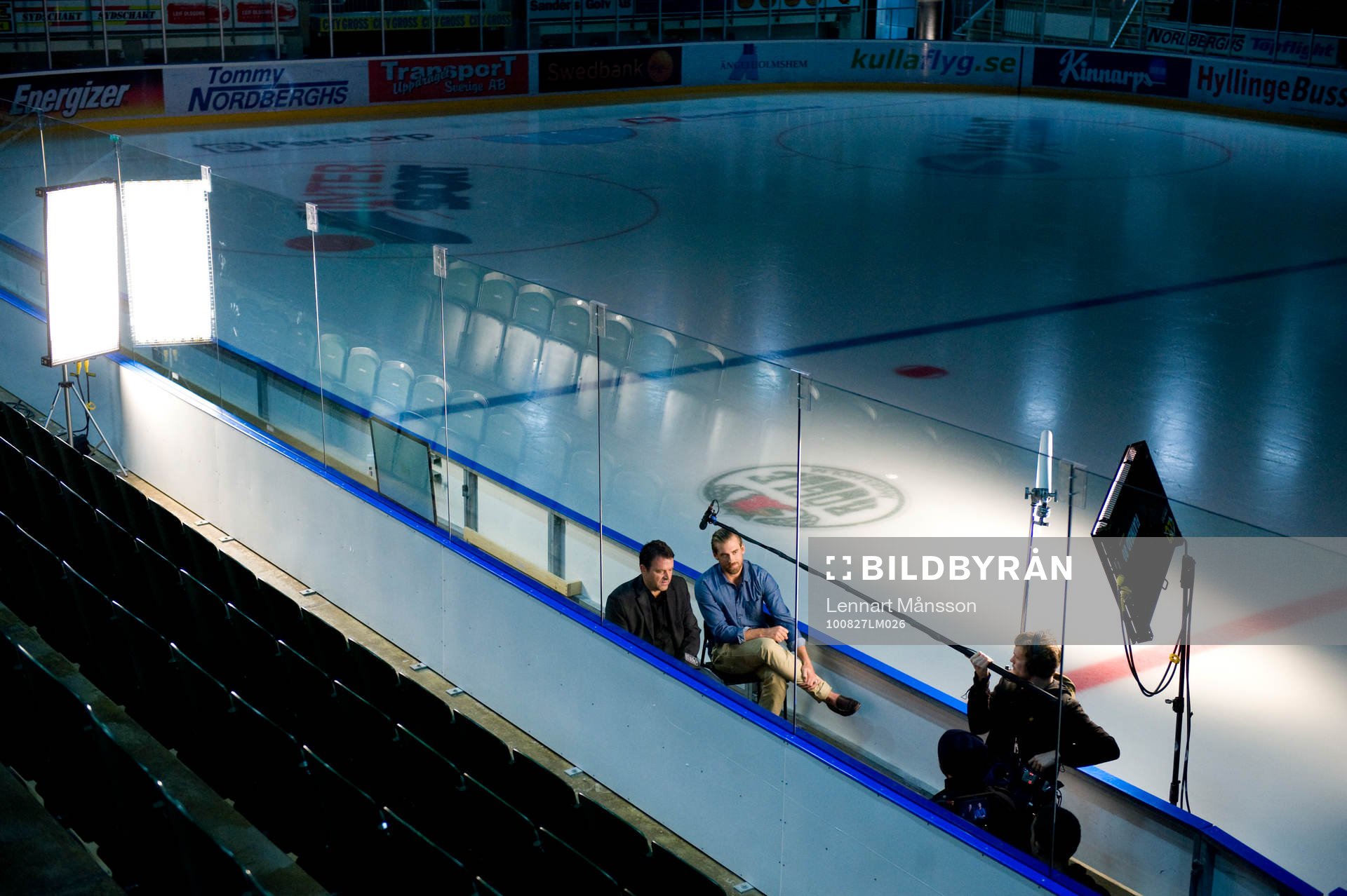 Ishockey, filminspelning Henrik Zetterberg