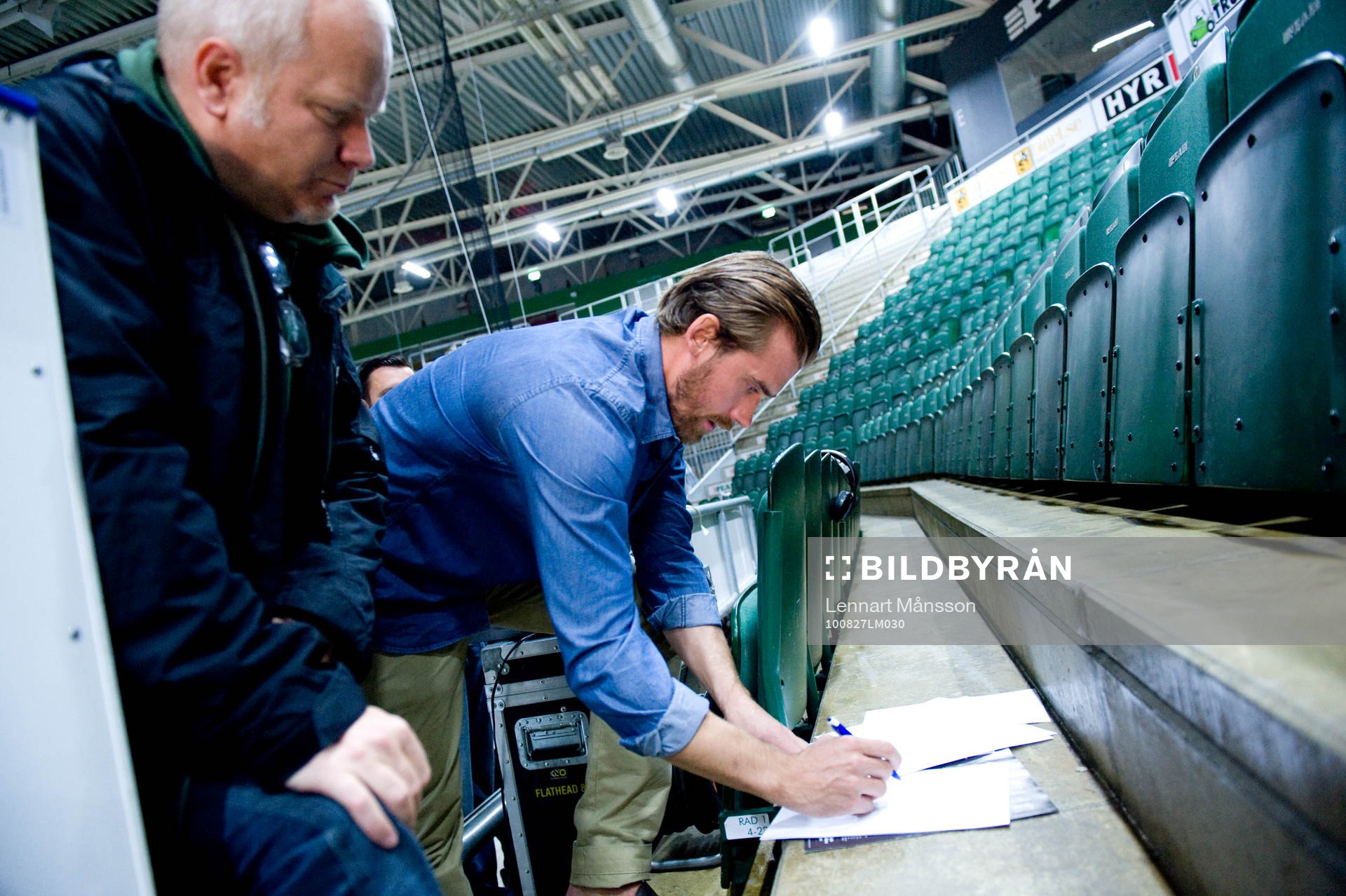 Ishockey, filminspelning Henrik Zetterberg