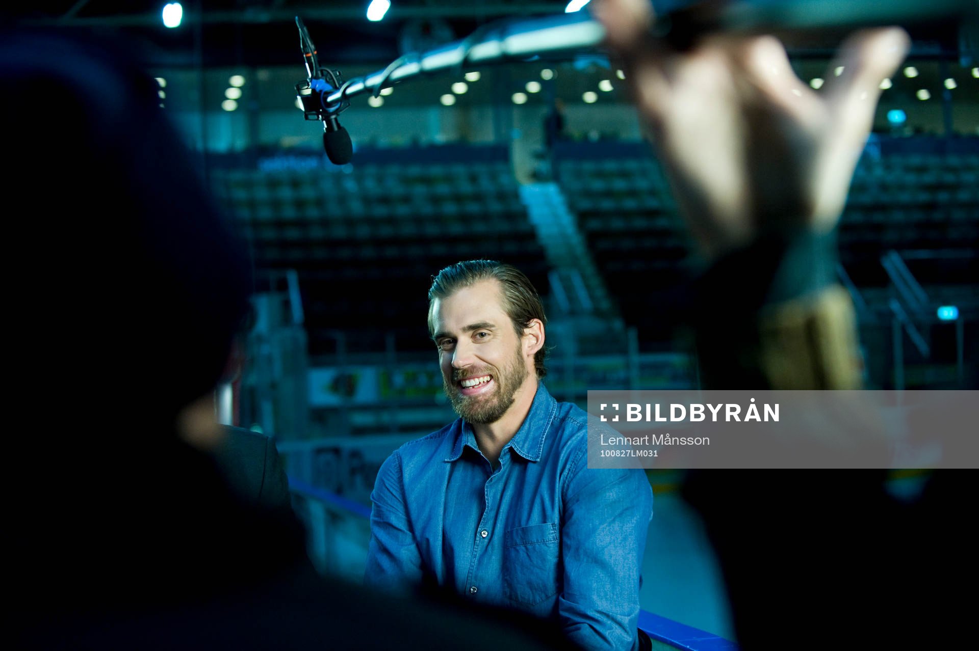 Ishockey, filminspelning Henrik Zetterberg