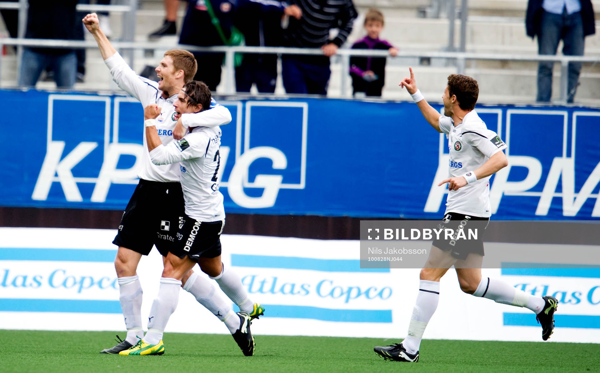 Magnus Wikström, Nordin Gerzic och Paulinho Guará,