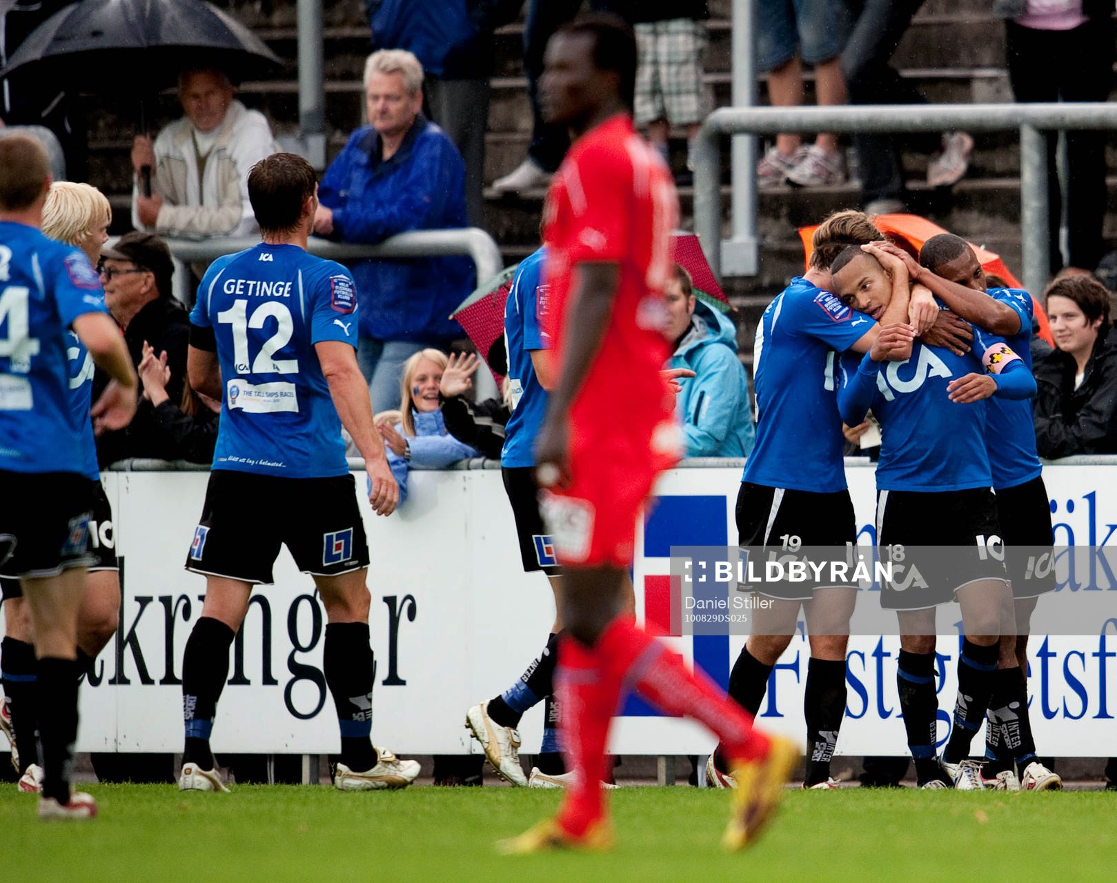 Marcus Olsson, Halmstad 1-0. Jubel