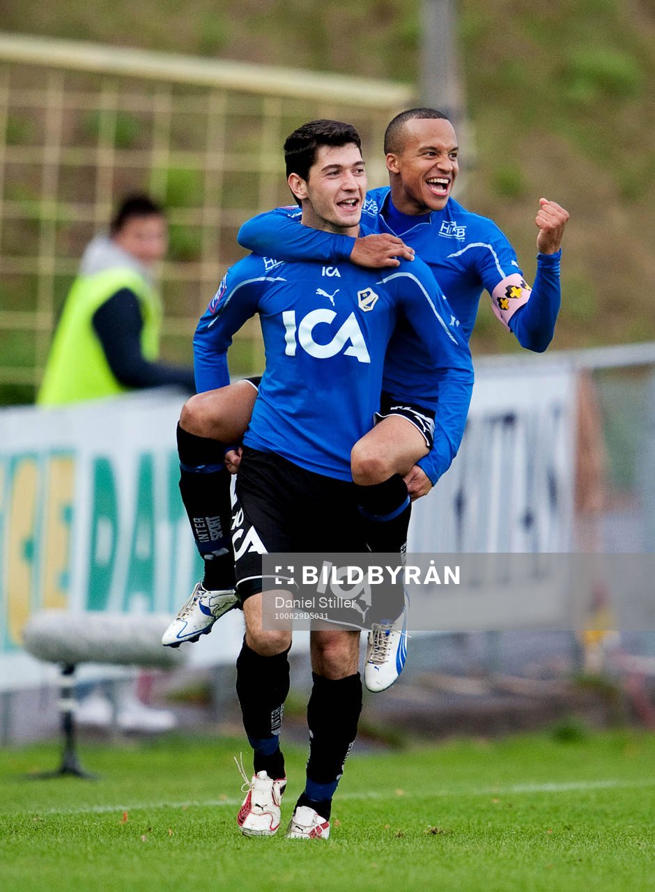 Marcus Olsson, Halmstad. Jubel, Anel Raskaj