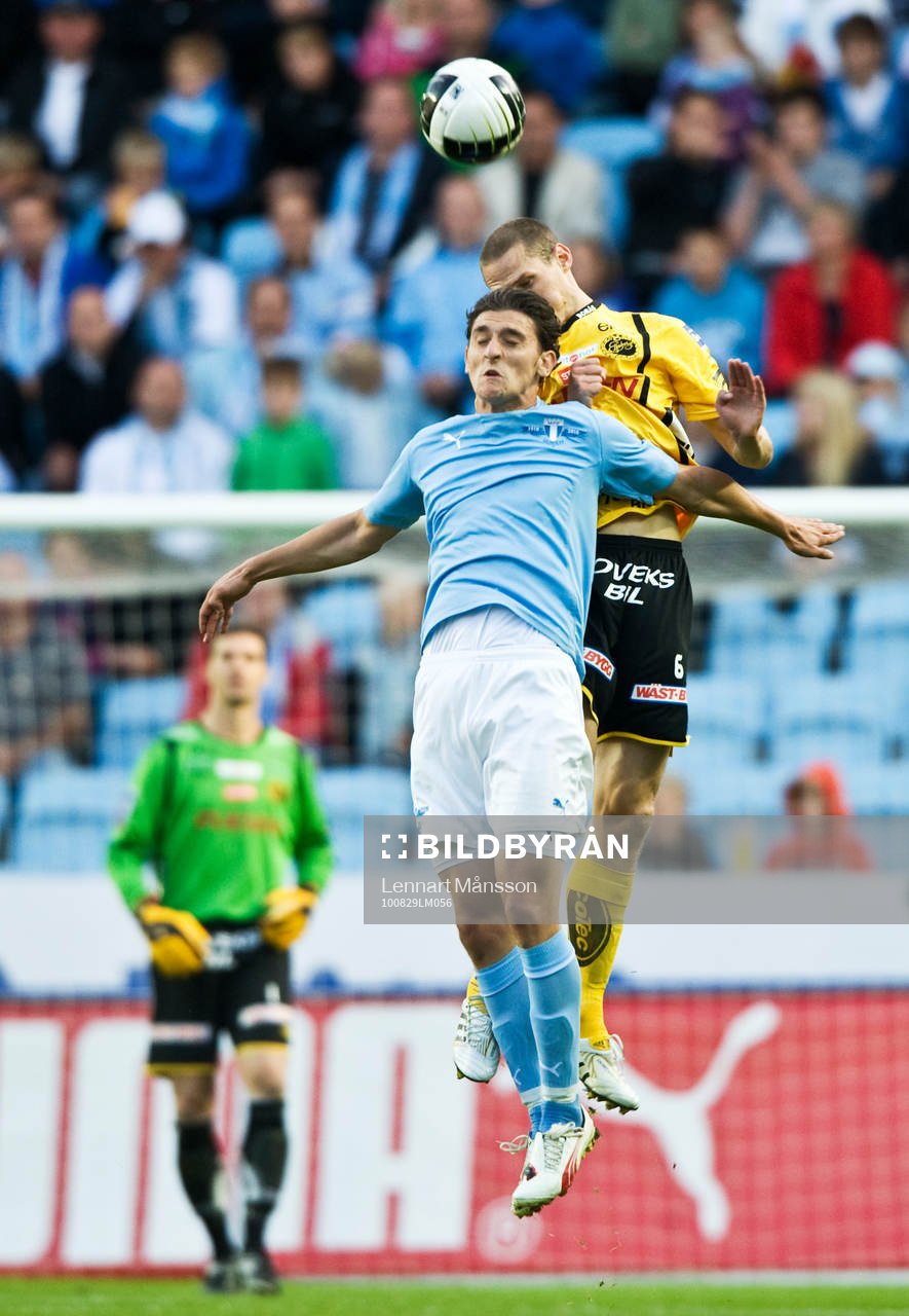 Agon Mehmeti, Malmö och Jon Jönsson, Elfsborg, nick,