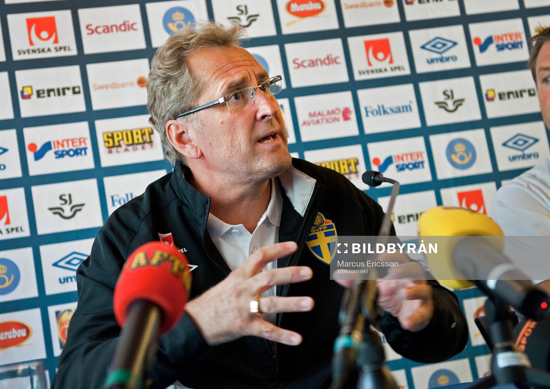 Presskonferens. Erik Hamrén, förbundskapten