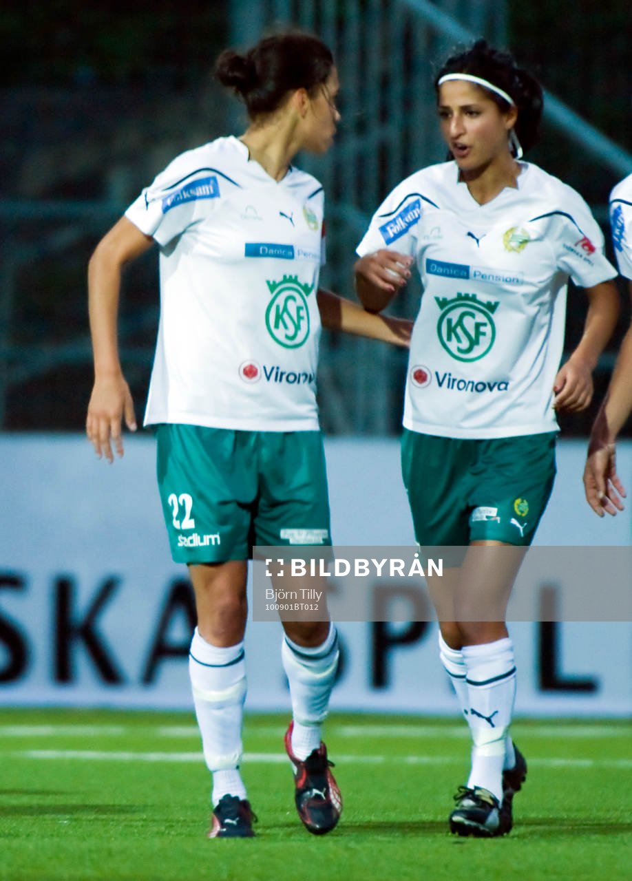 Tempest-Marie Norlin och Nazanin Vaseghpanah, Hammarby