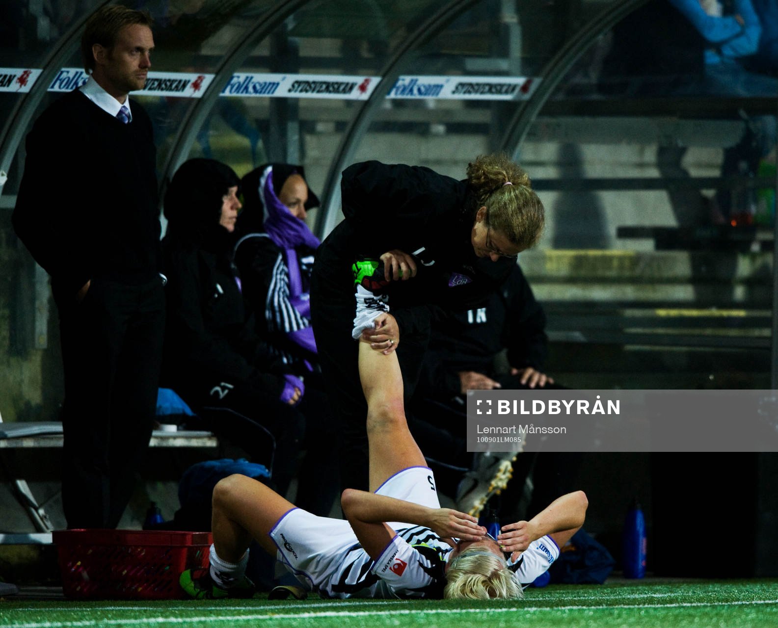Skada, stretch, massage, kramp