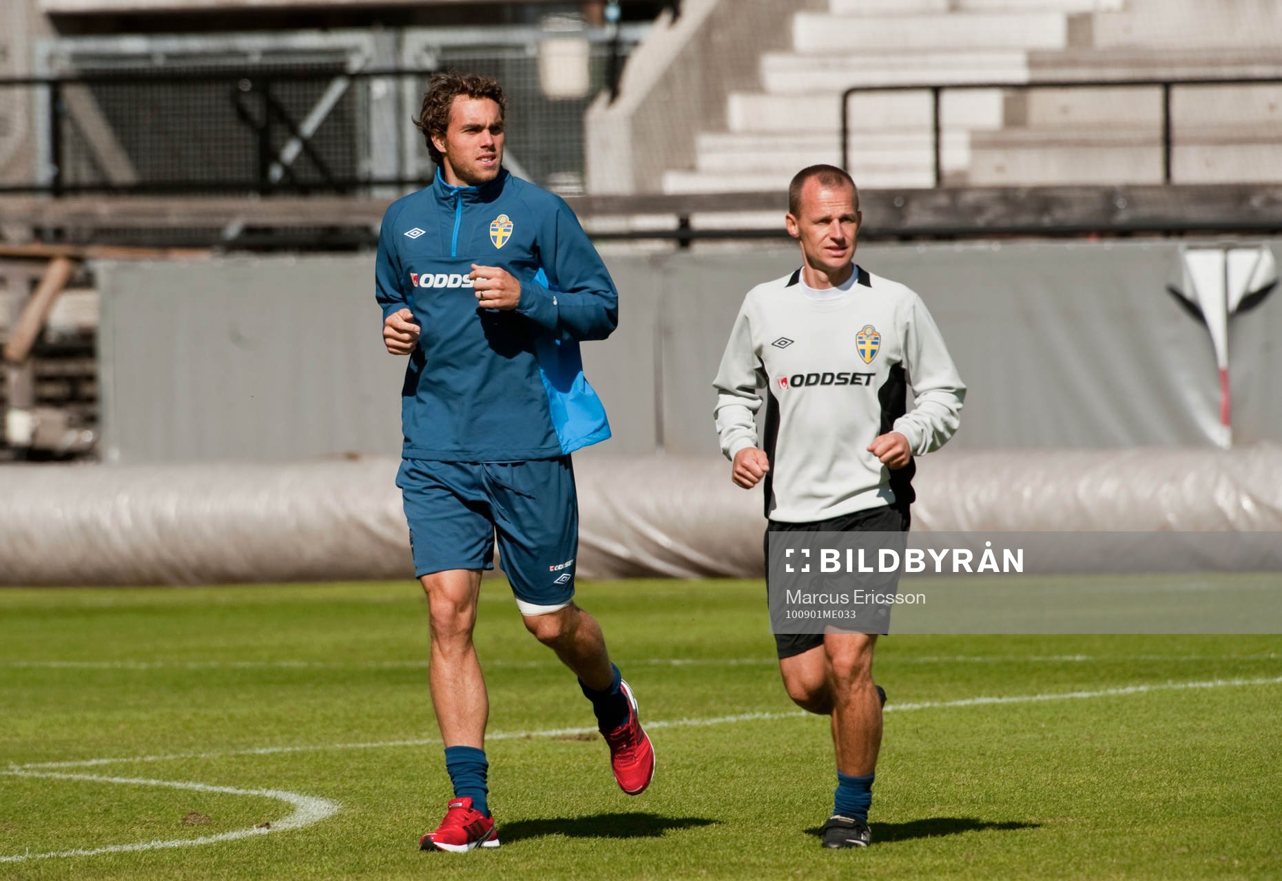 Johan Elmander joggar runt lite