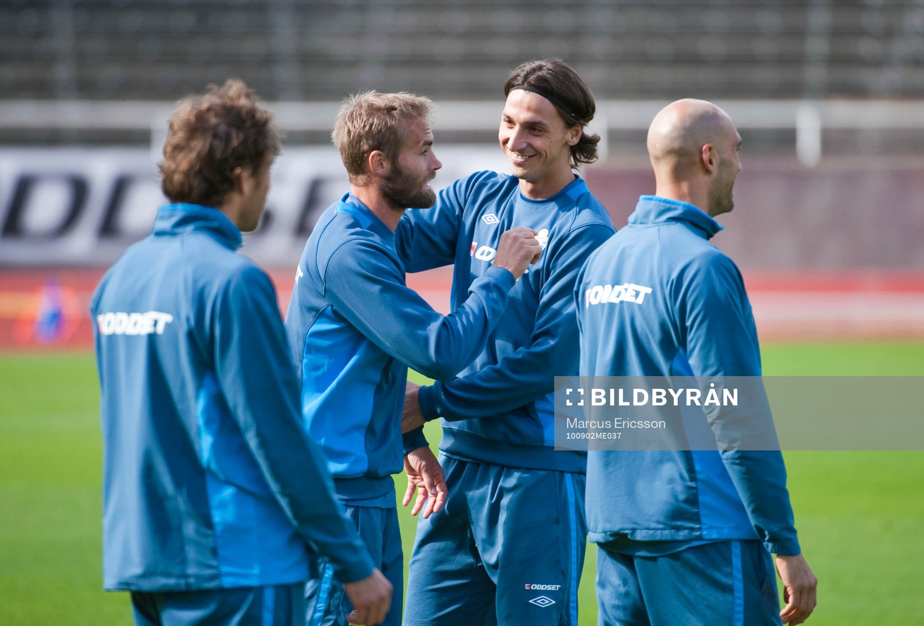 Olof Mellberg och Zlatan Ibrahimovic