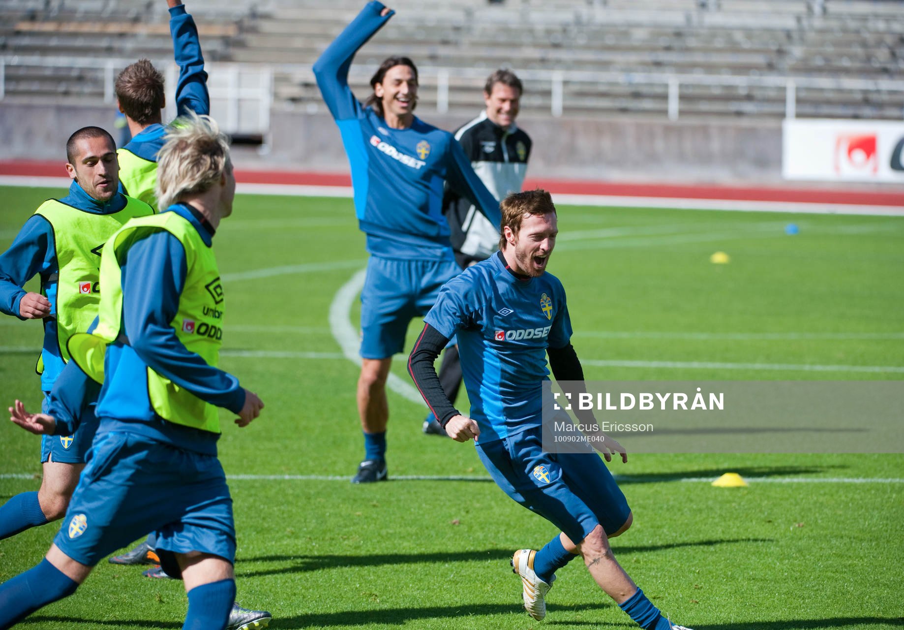 Uppvärmningslekar, Emir Bajrami, Zlaan Ibrahimovic och