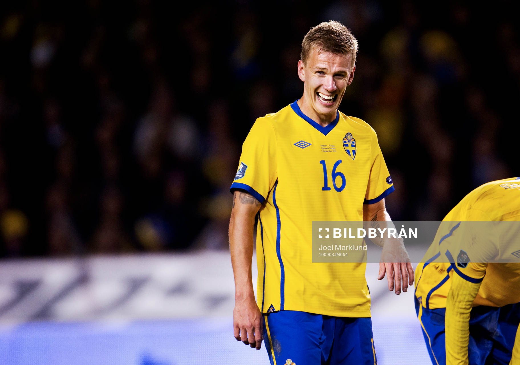 Pontus Wernbloom, Sverige, skrattar