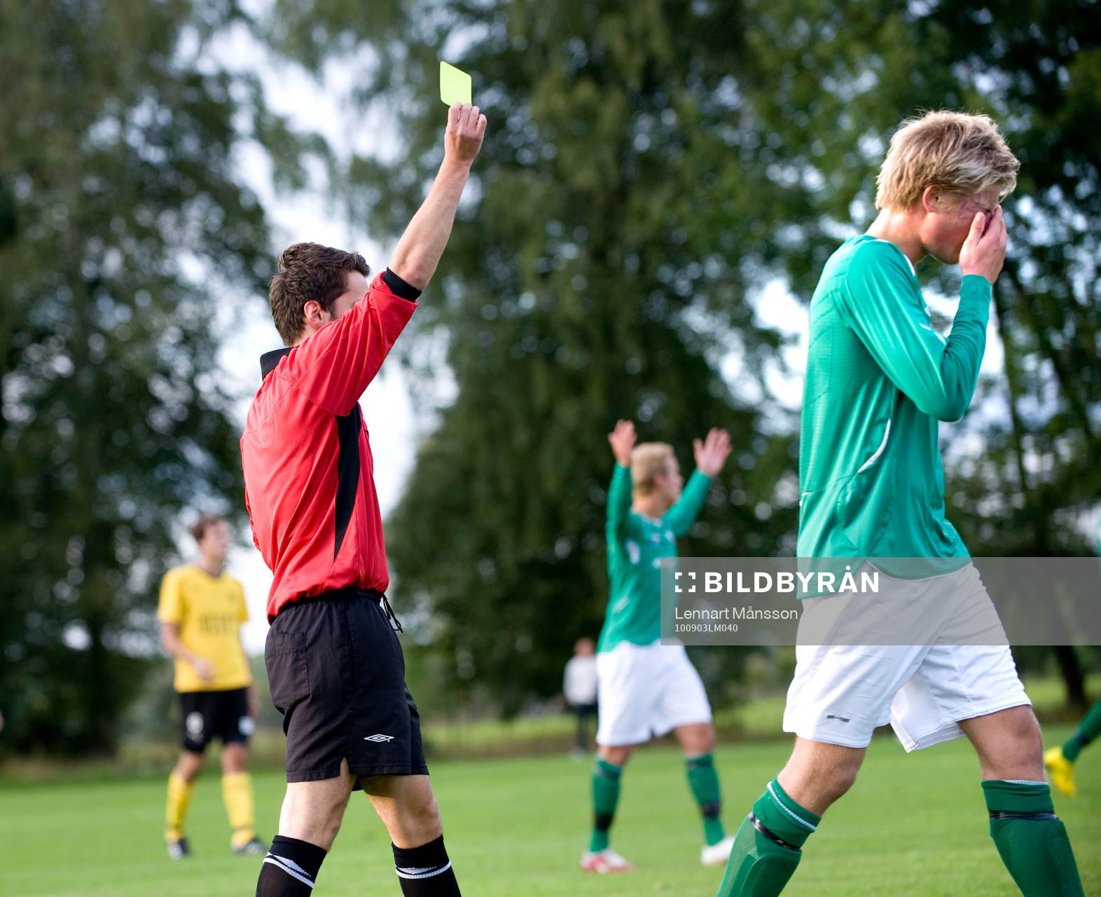 Domare, varning, gult kort