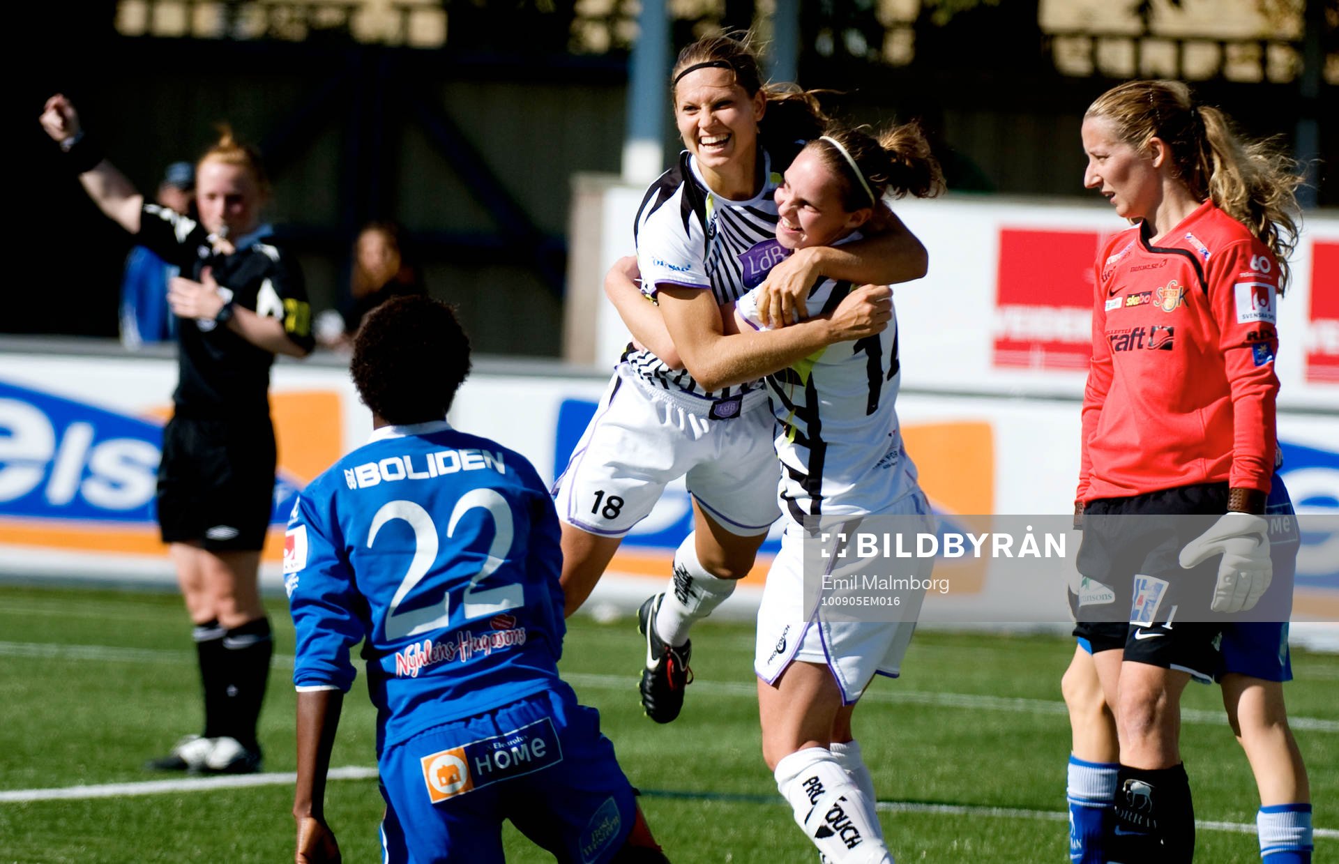 Pavlina Scasna, Malmö gör 2-0. Jubel
