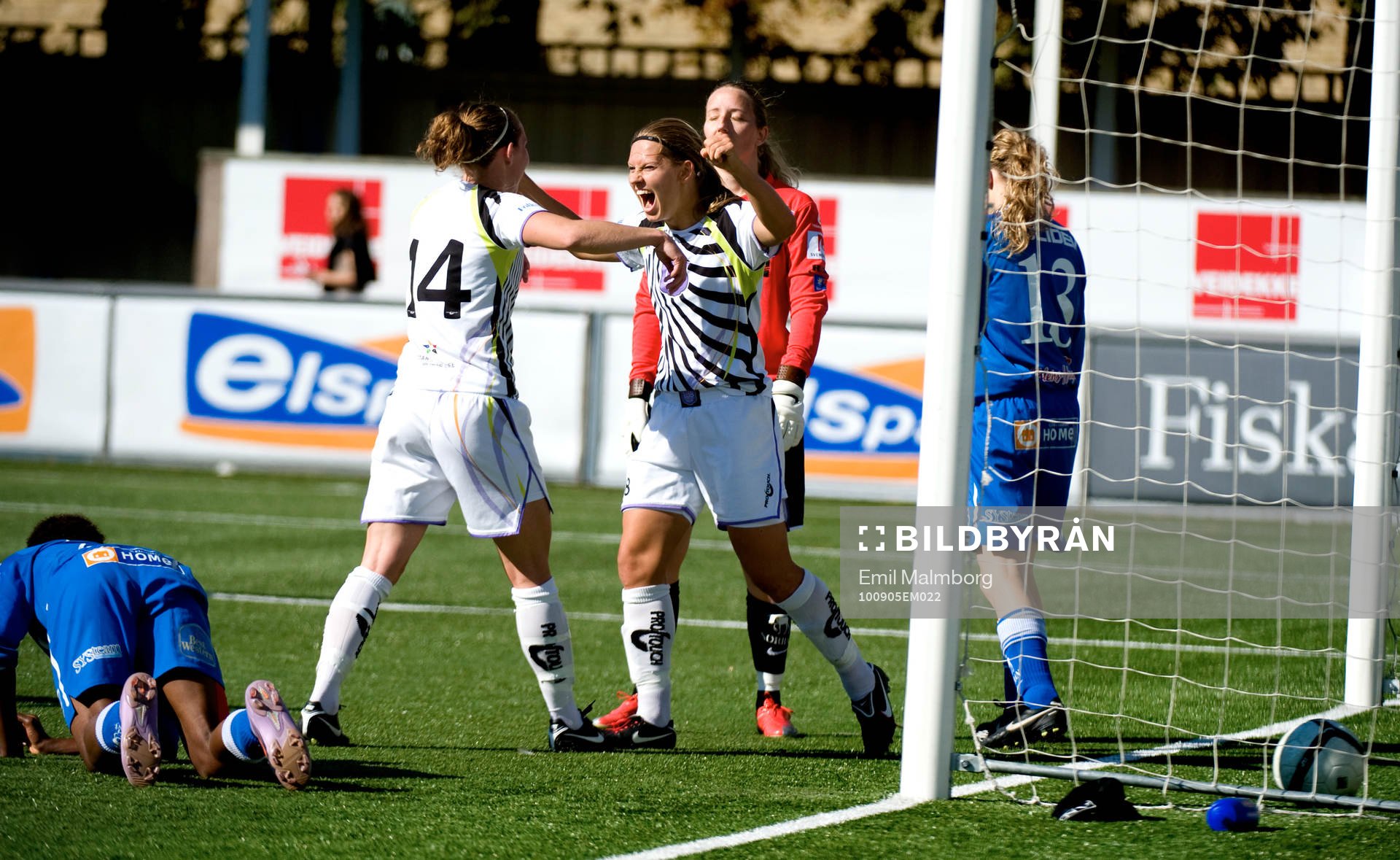 Pavlina Scasna, Malmö gör 2-0. Jubel