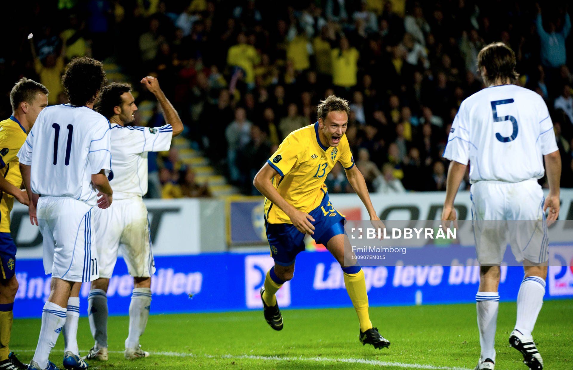 Andreas Granqvist, Sverige. Jubel vid 4-0