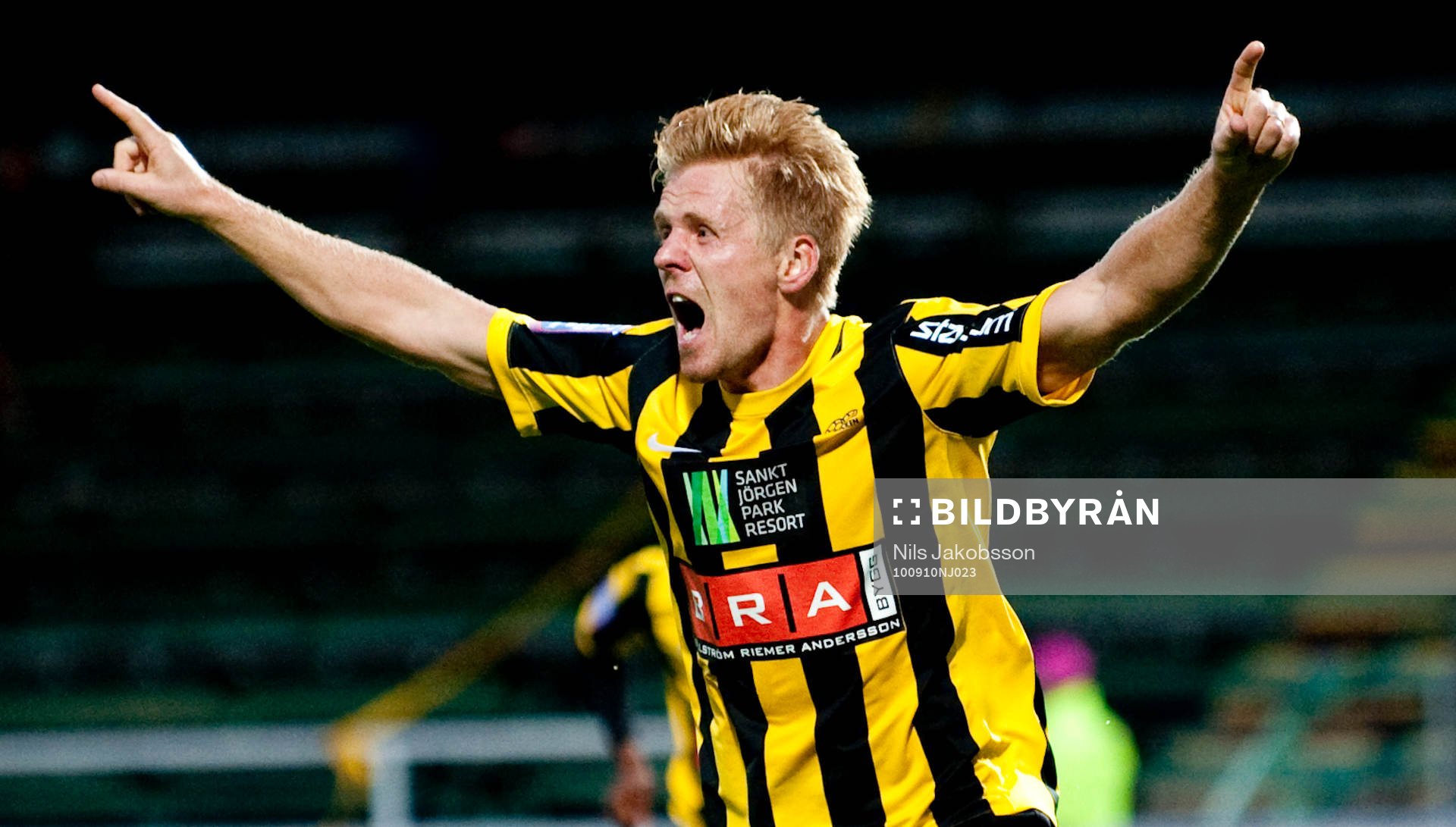  Josef Karlsson, Häcken jubel efter 1-0,