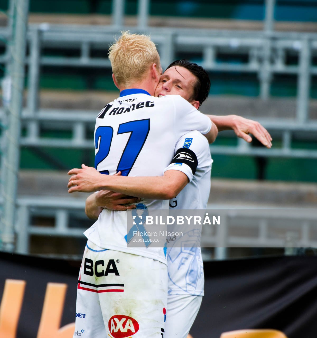 Kristian Haynes och Mattias Adelstam, Trellleborg, jubel